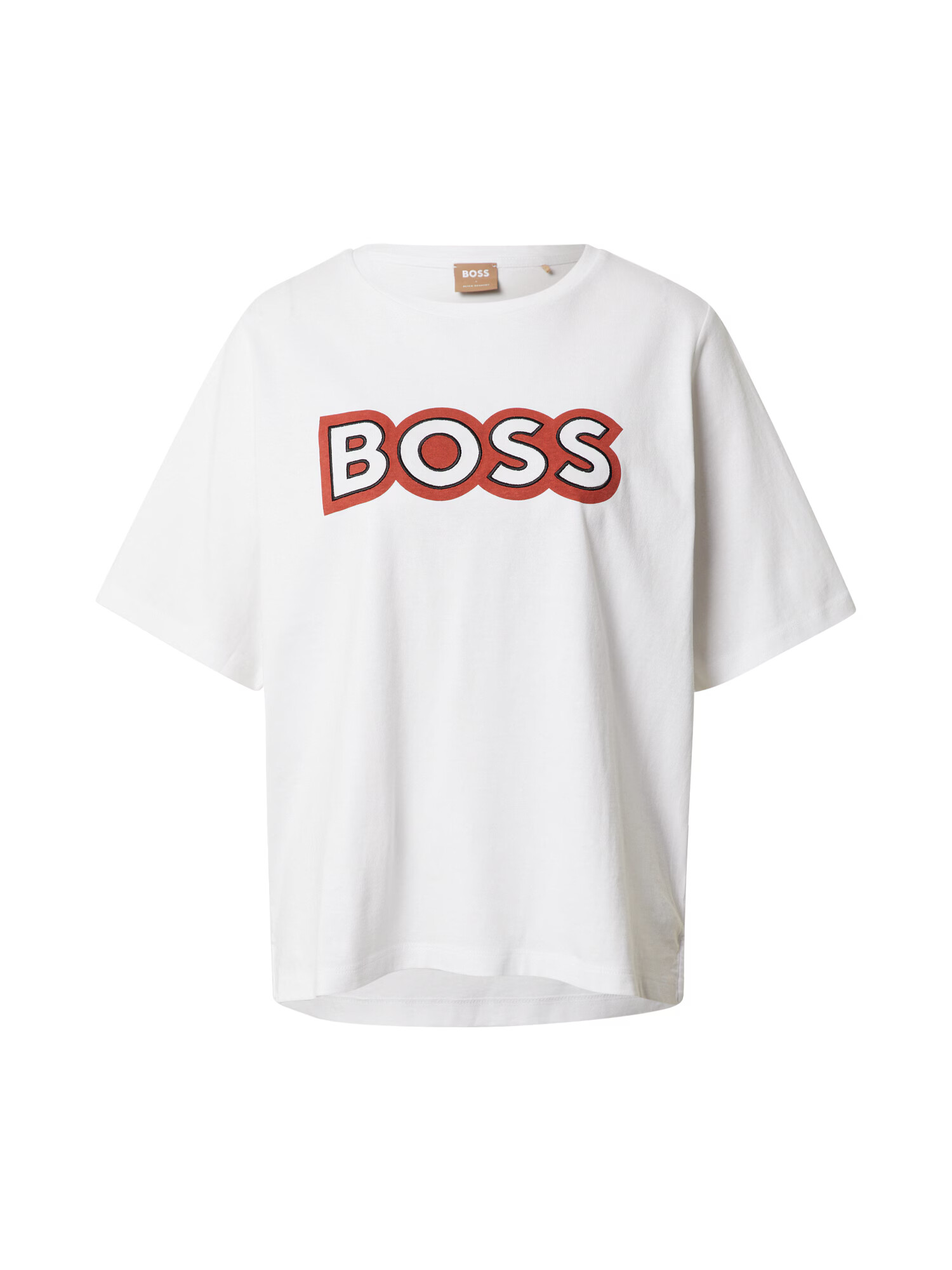 BOSS Orange Tricou 'Ekrisp' roșu ruginiu - Pled.ro