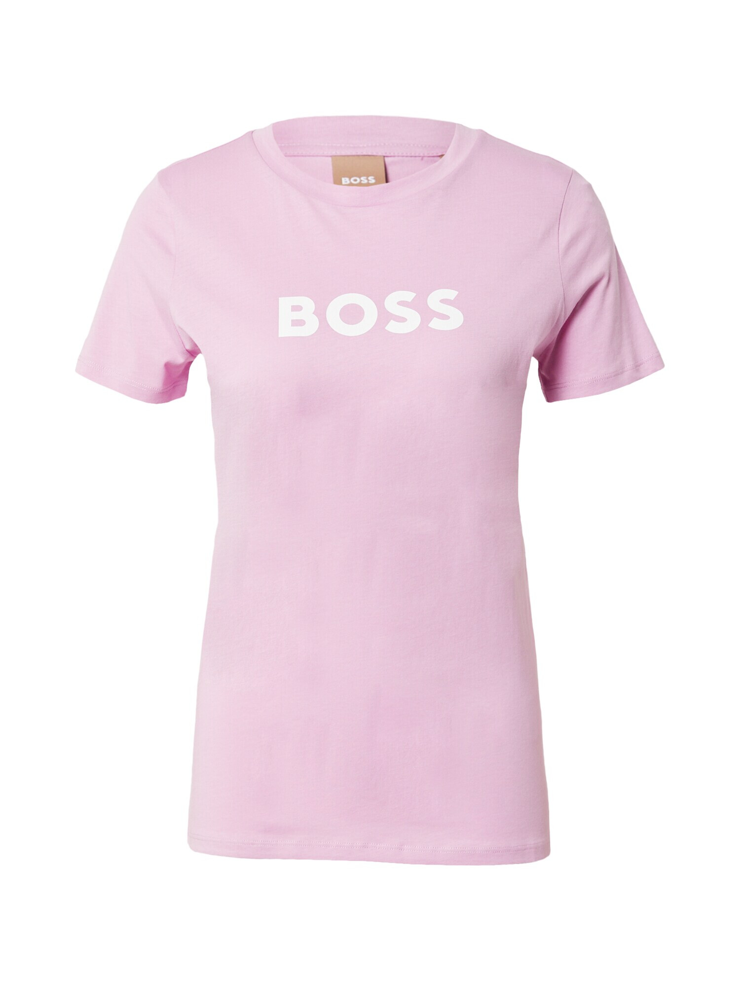 BOSS Orange Tricou 'Elogo' roz / alb - Pled.ro