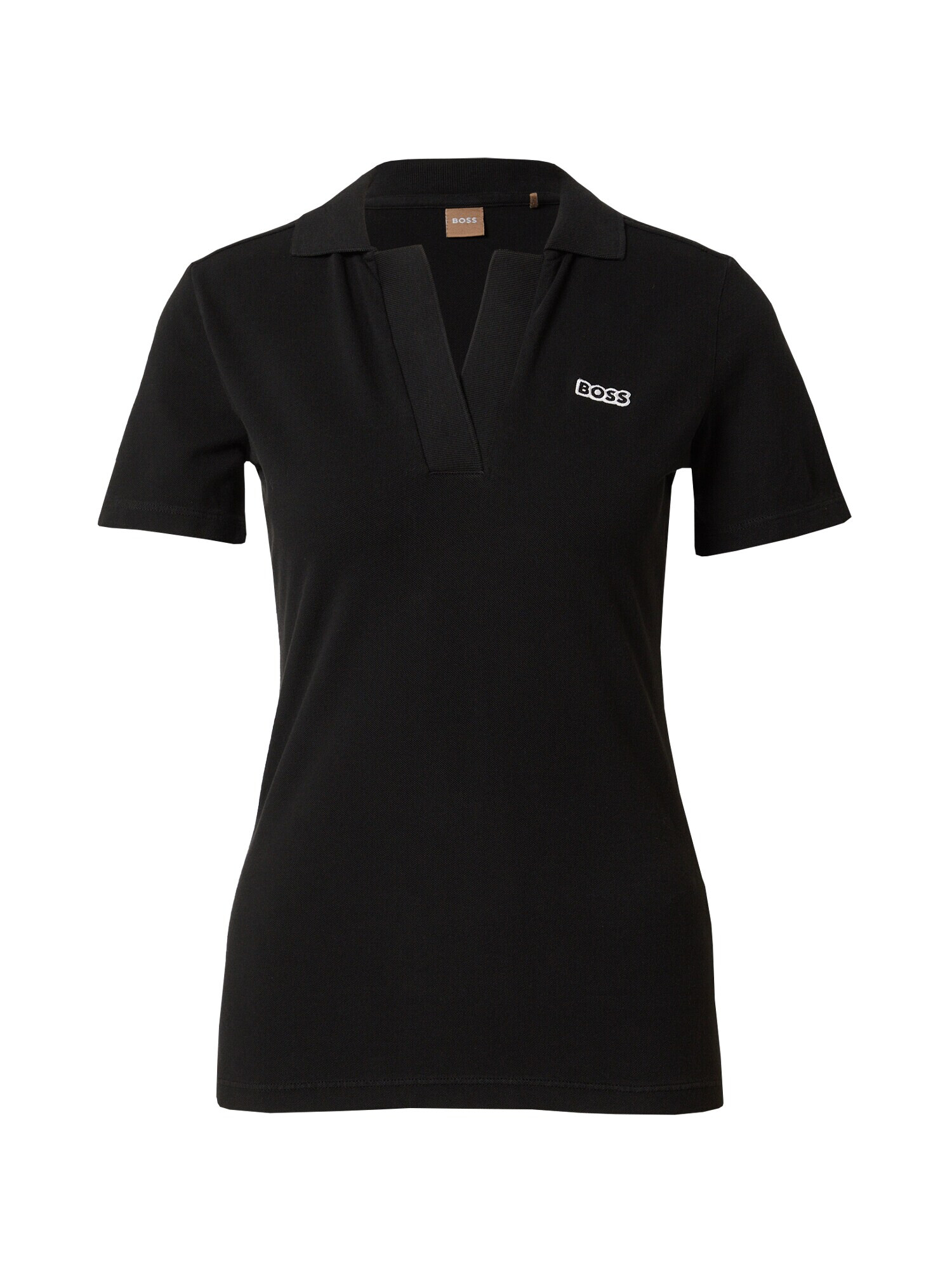 BOSS Orange Tricou 'Etri' negru / alb - Pled.ro