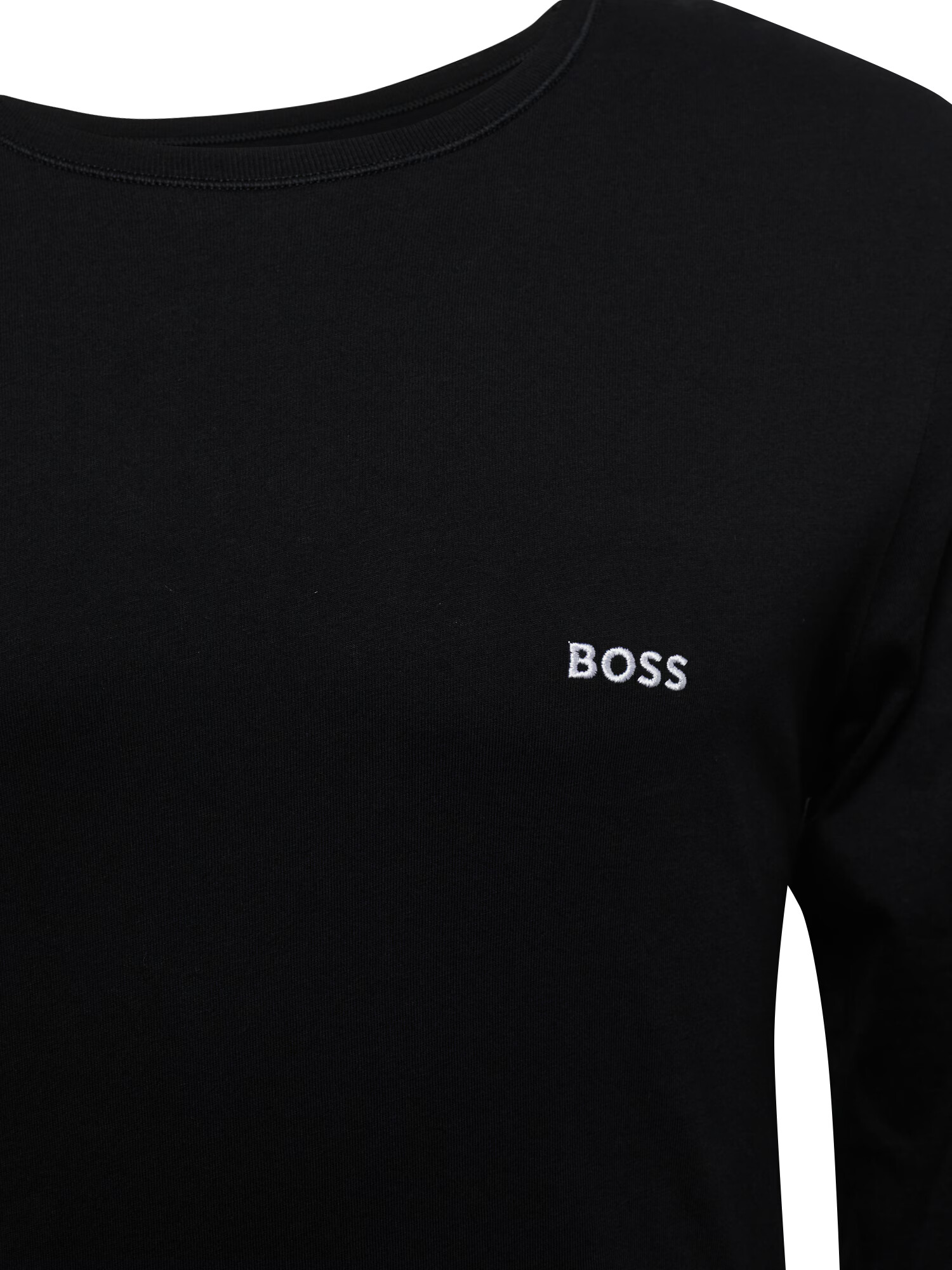 BOSS Orange Tricou 'LSShirtRN 3P Classic' bleumarin / negru / alb - Pled.ro