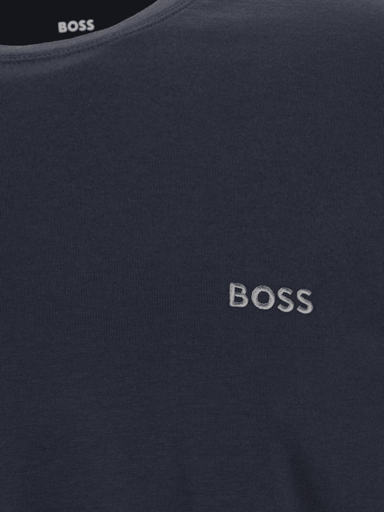 BOSS Orange Tricou 'Mix&Match LS-Shirt R' bleumarin / gri - Pled.ro