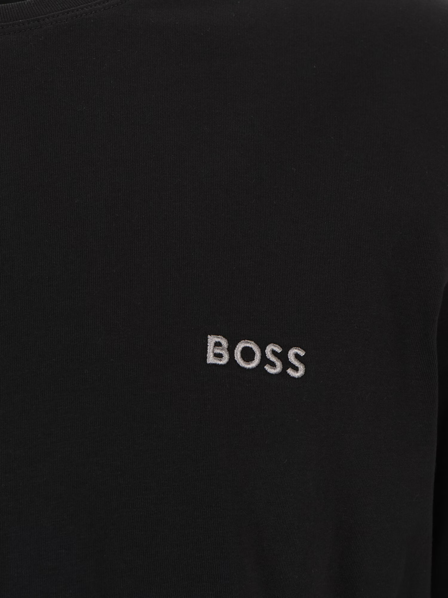 BOSS Orange Tricou 'Mix&Match LS-Shirt R' negru / alb - Pled.ro