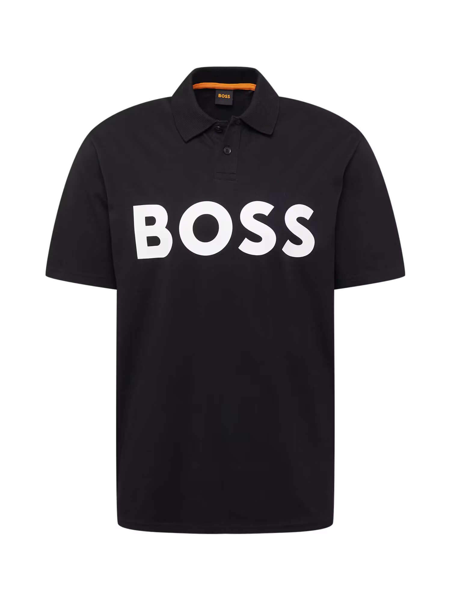 BOSS Orange Tricou negru / alb - Pled.ro