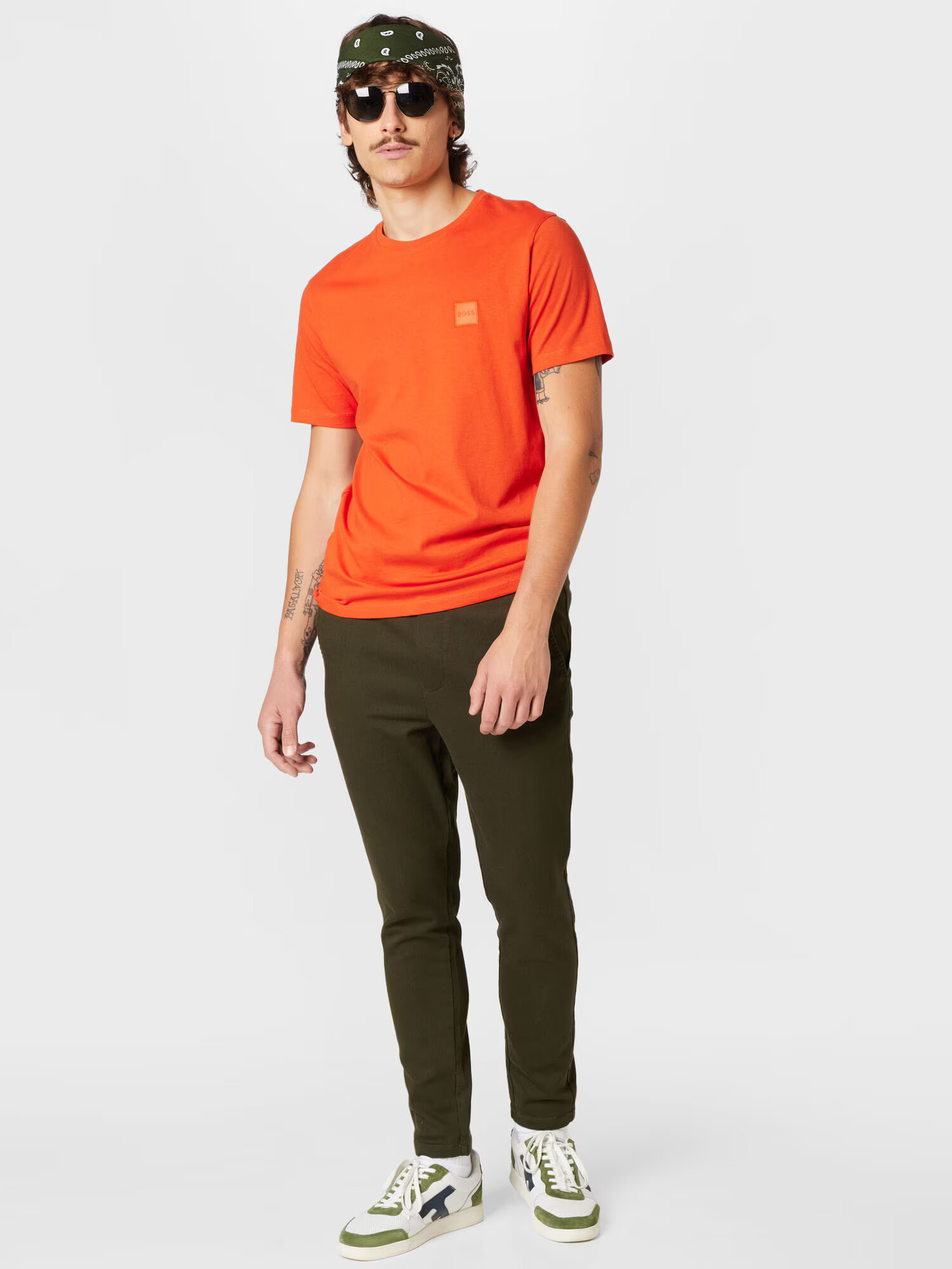 BOSS Orange Tricou 'Tales 1' portocaliu mandarină / roșu orange - Pled.ro