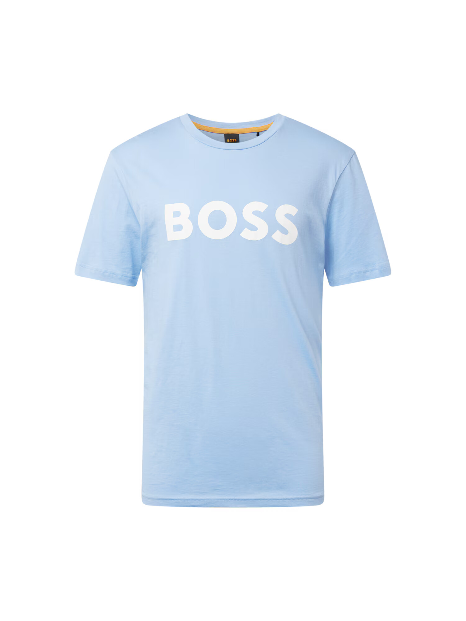 BOSS Orange Tricou 'Thinking 1' albastru deschis / alb - Pled.ro