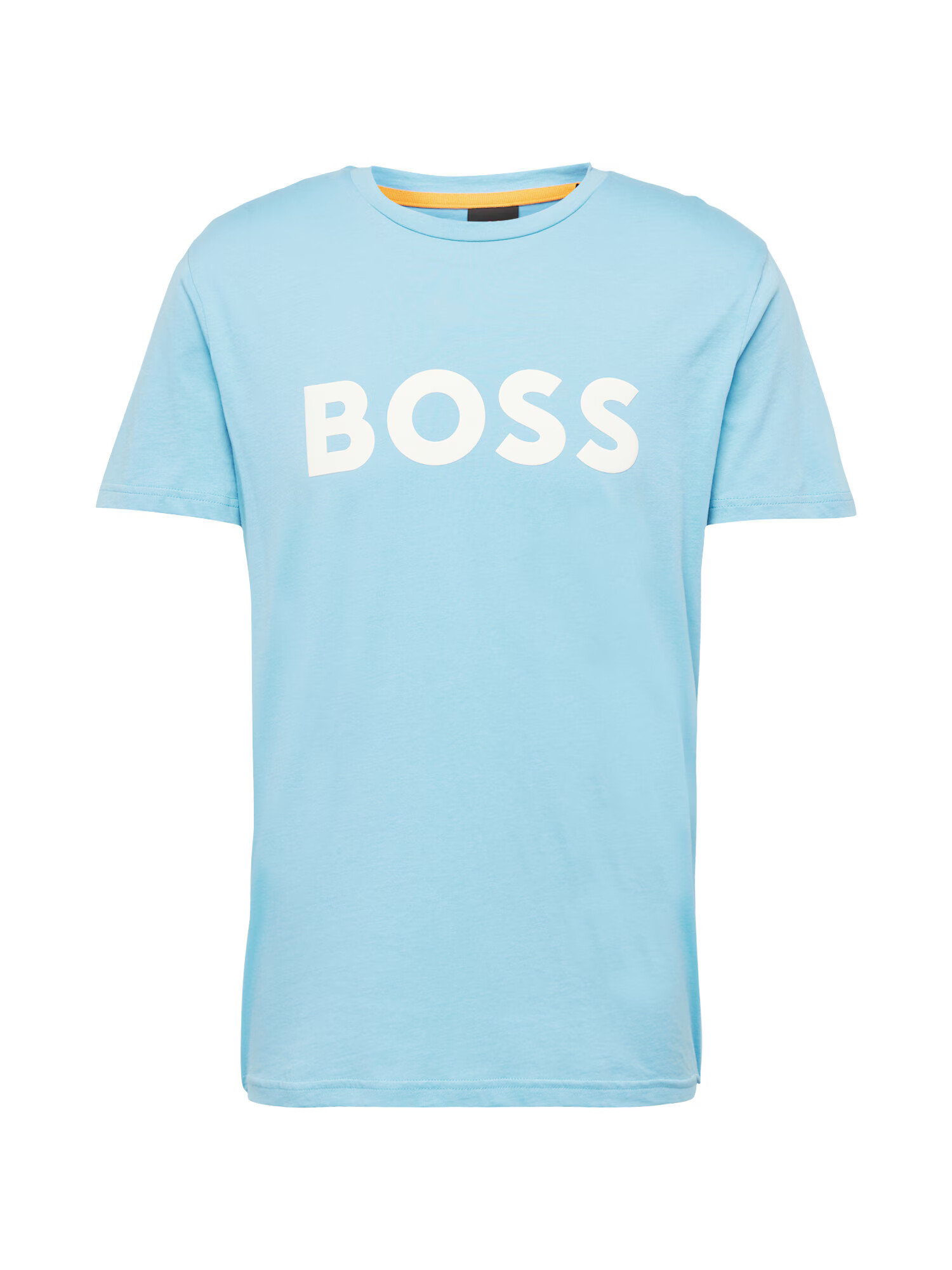 BOSS Orange Tricou 'Thinking 1' albastru deschis / alb - Pled.ro