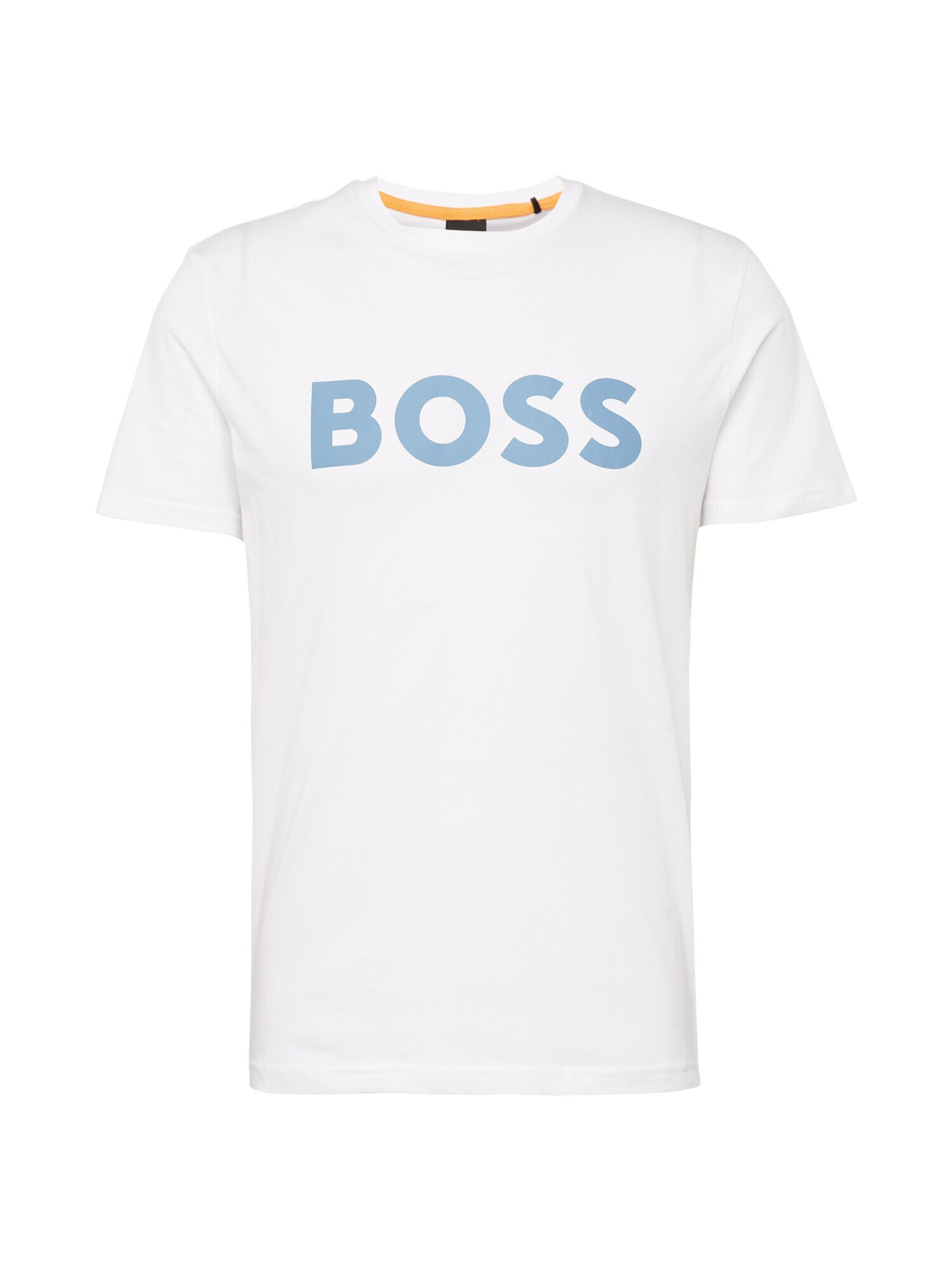 BOSS Orange Tricou 'Thinking' albastru deschis / alb - Pled.ro