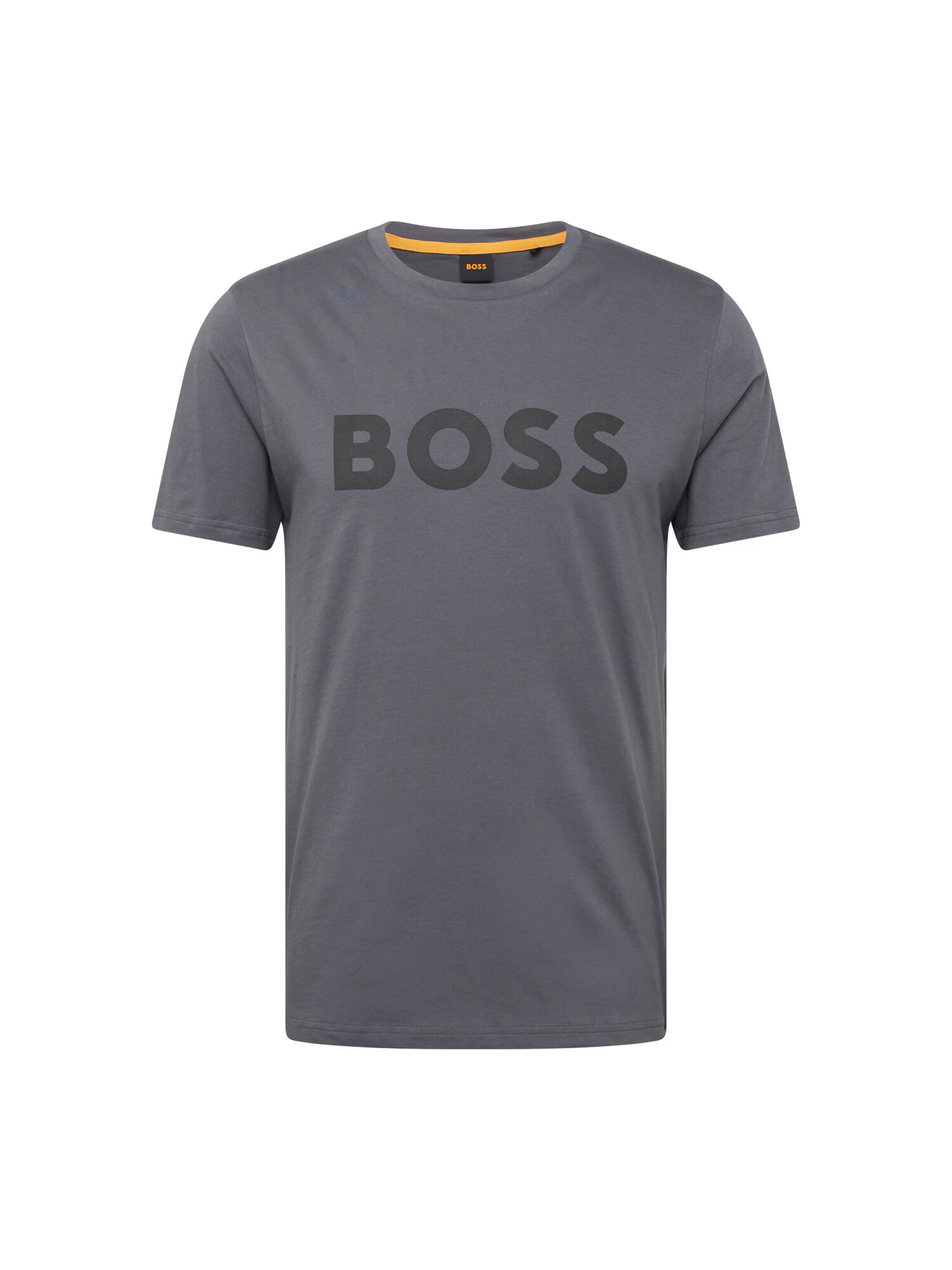 BOSS Orange Tricou 'Thinking' gri închis / negru - Pled.ro