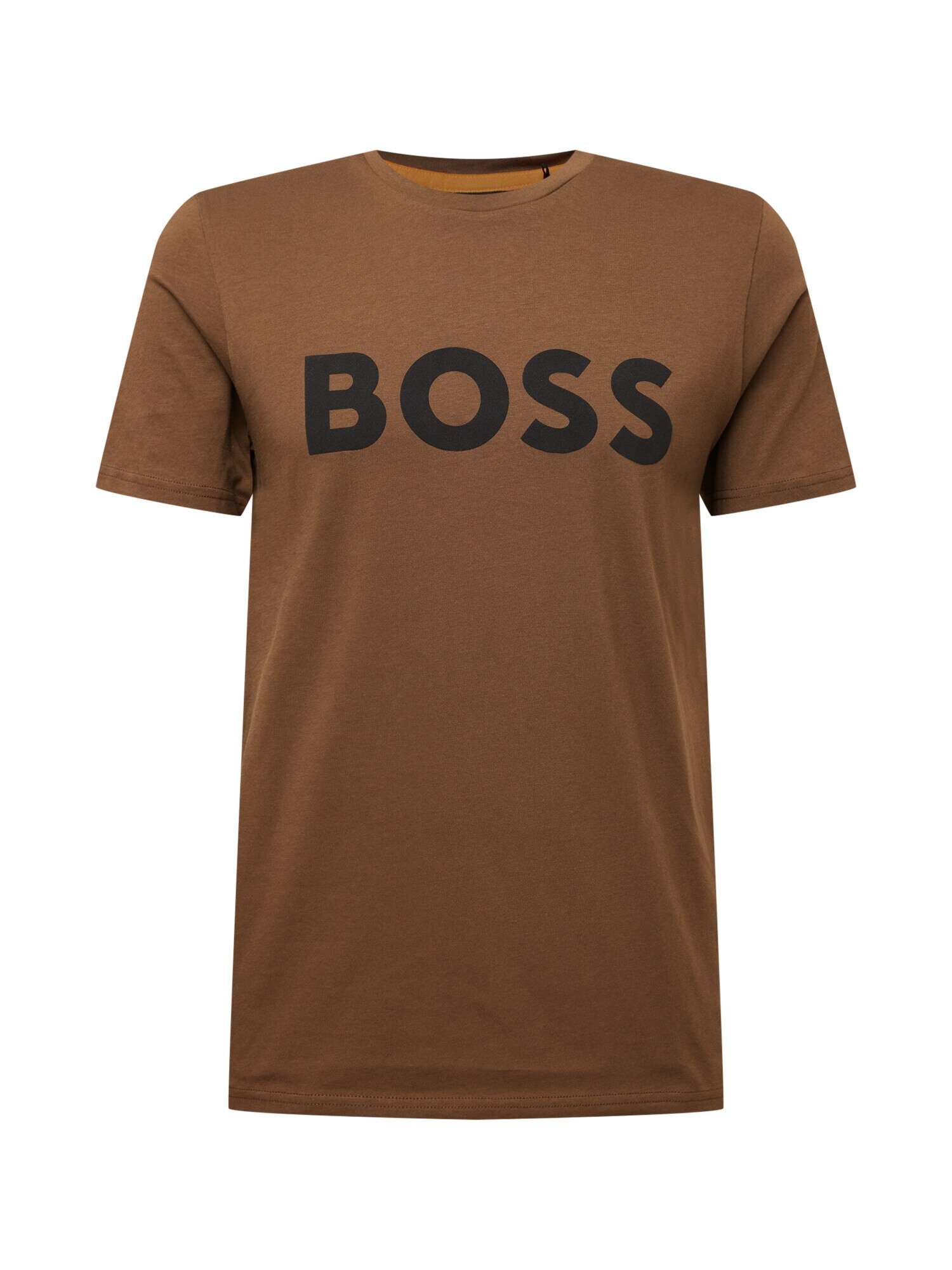 BOSS Orange Tricou 'Thinking' kaki / negru - Pled.ro