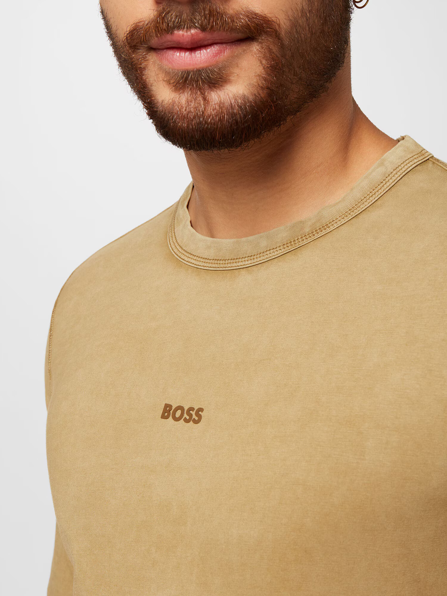 BOSS Orange Tricou 'Tokkslong' maro cămilă - Pled.ro