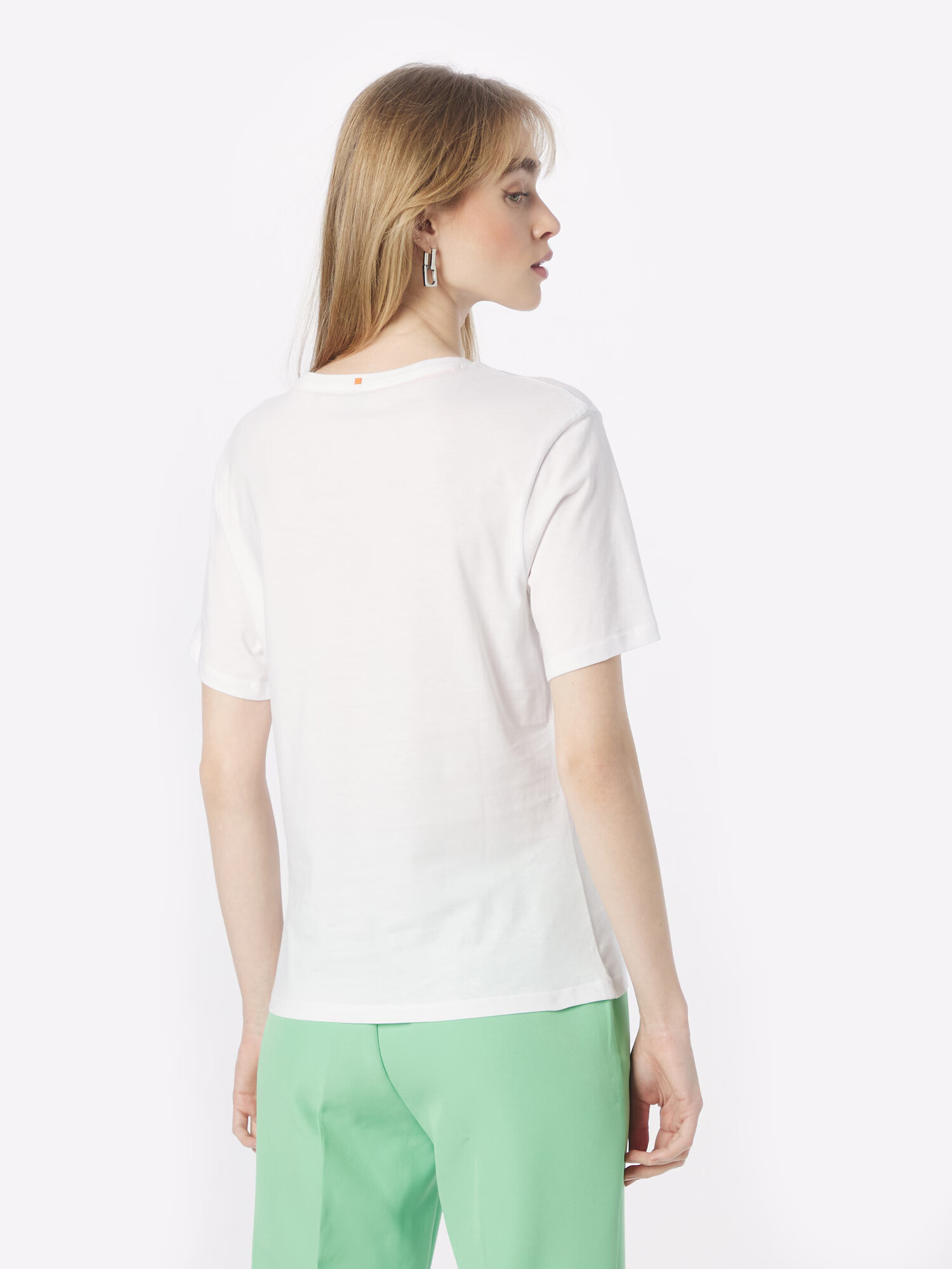 BOSS Orange Tricou 'Esummer' verde / mov liliachiu / roz / alb - Pled.ro