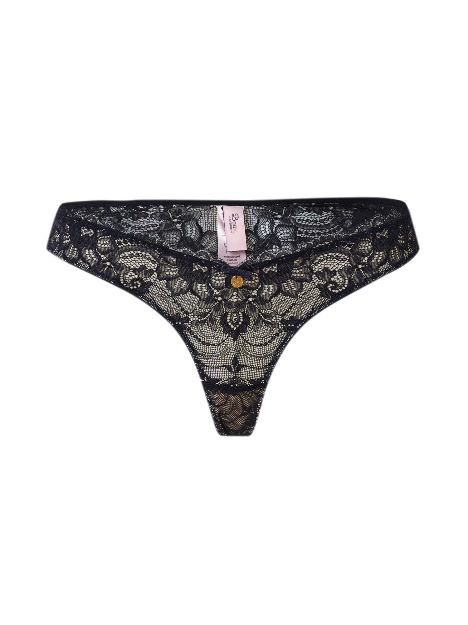 Boux Avenue Tanga 'ALIYAH' negru - Pled.ro