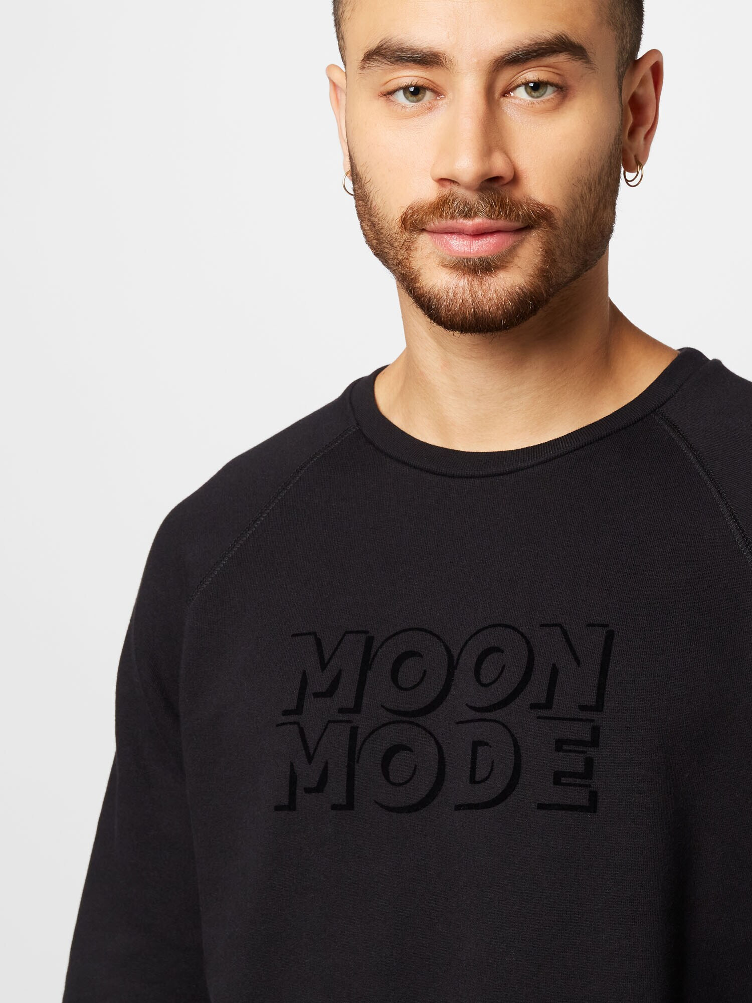 Brava Fabrics Bluză de molton 'Moon Mode' negru - Pled.ro