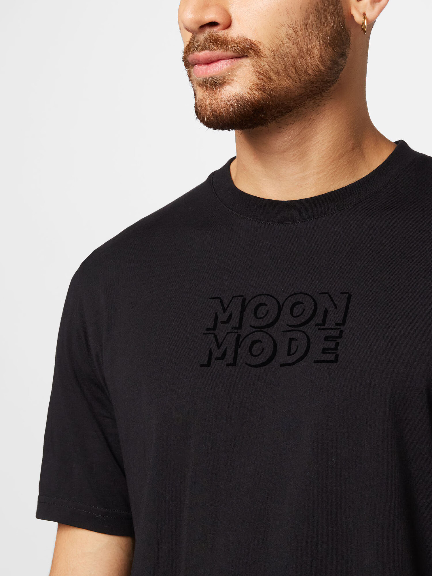 Brava Fabrics Tricou 'Moon Mode' negru - Pled.ro