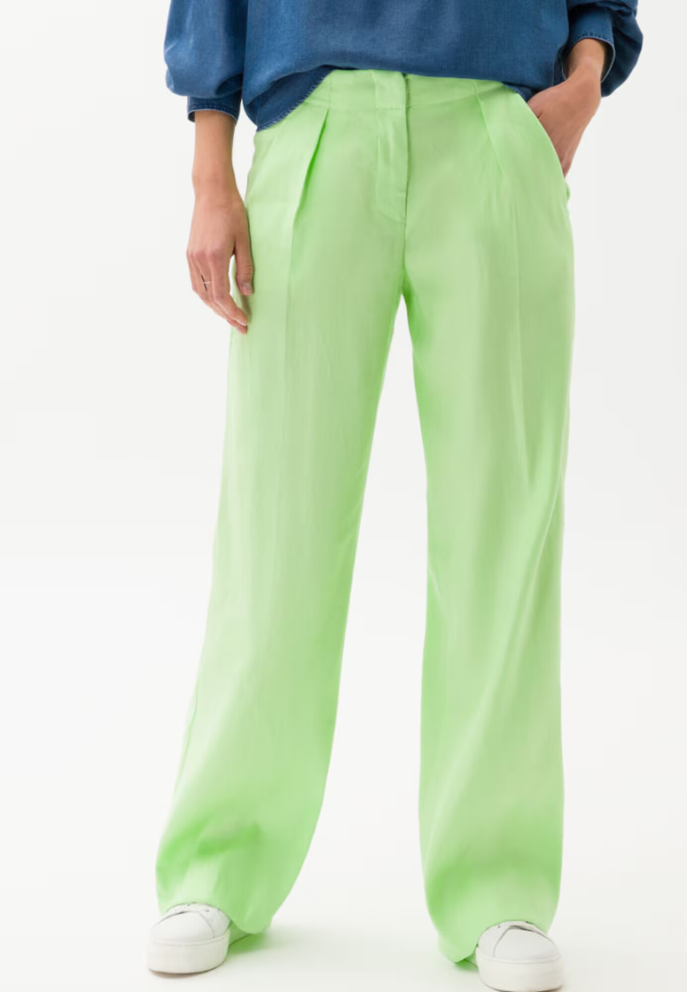 BRAX Pantaloni cutați 'Maine' verde kiwi - Pled.ro