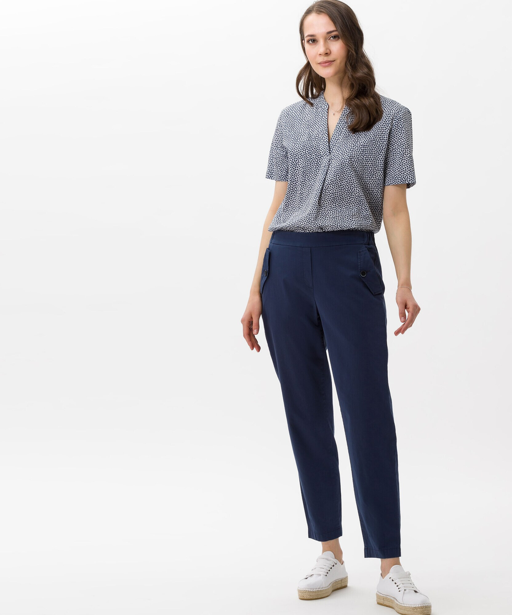 BRAX Pantaloni eleganți 'Mareen' bleumarin - Pled.ro