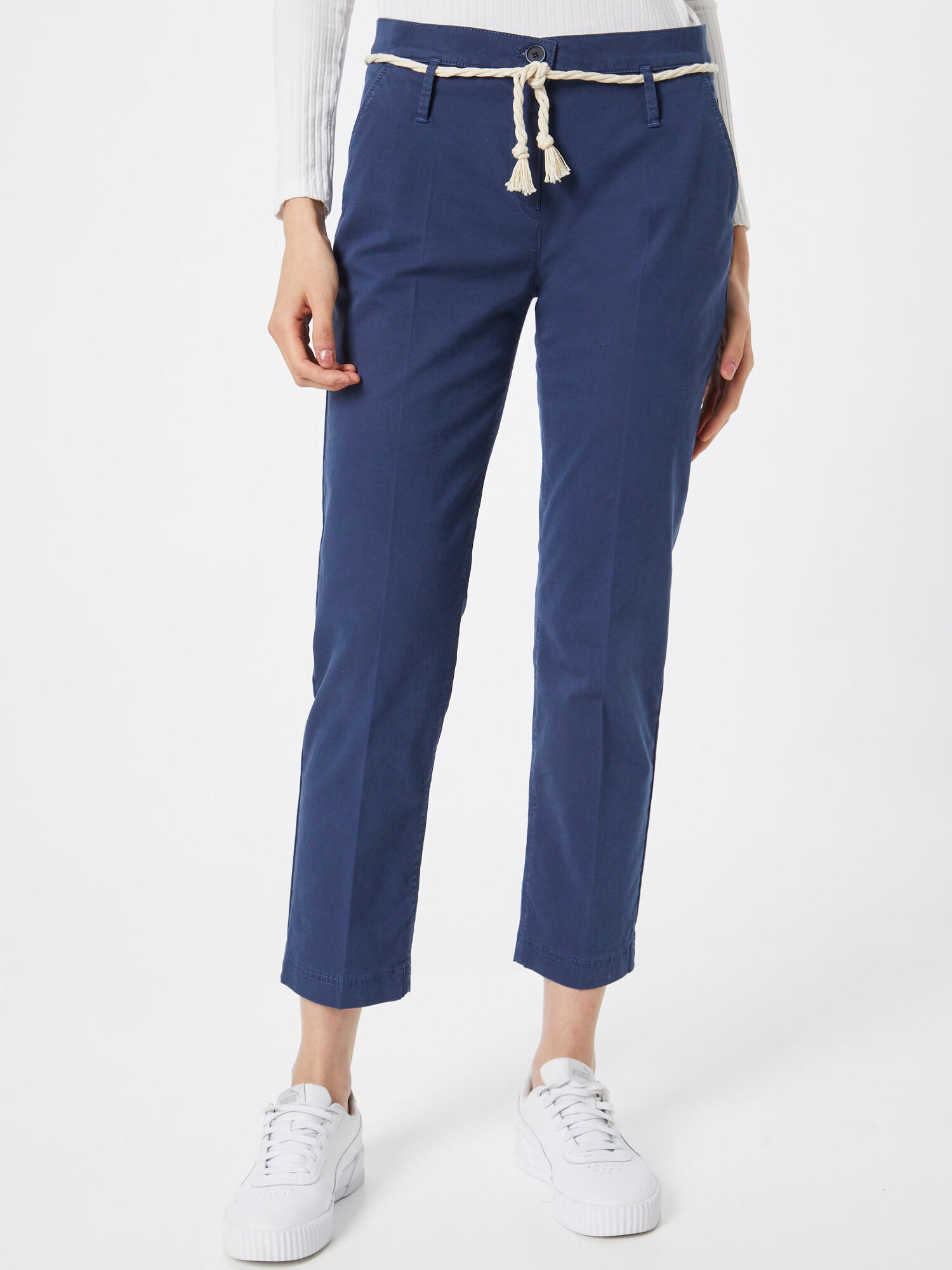 BRAX Pantaloni 'Mel' crem / bleumarin - Pled.ro