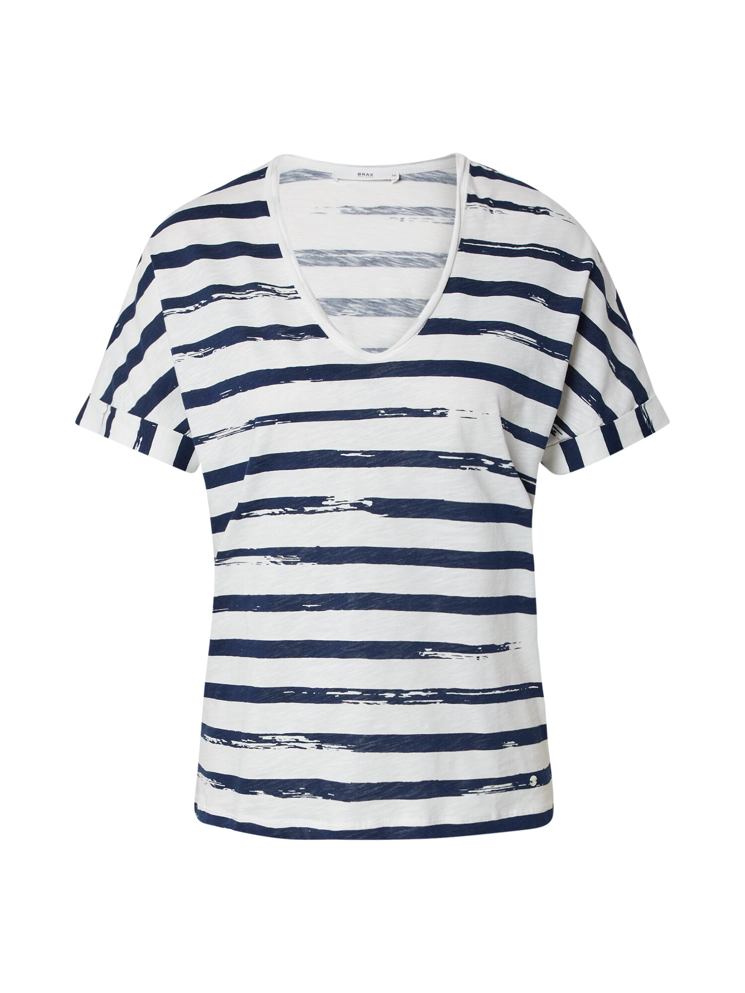 BRAX Tricou 'Carrie' bleumarin / alb - Pled.ro