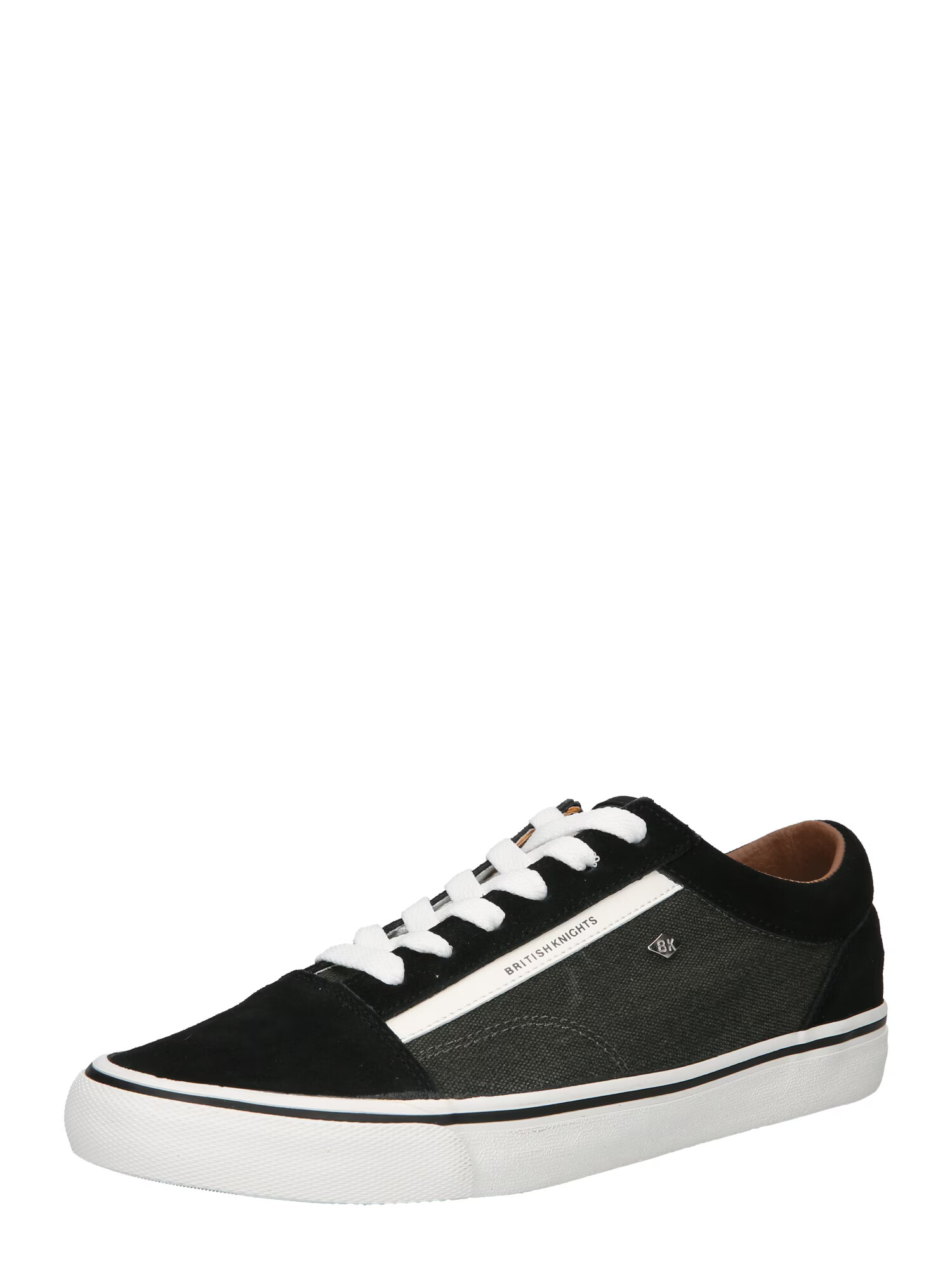 BRITISH KNIGHTS Sneaker low 'MACK' gri metalic / negru / alb - Pled.ro