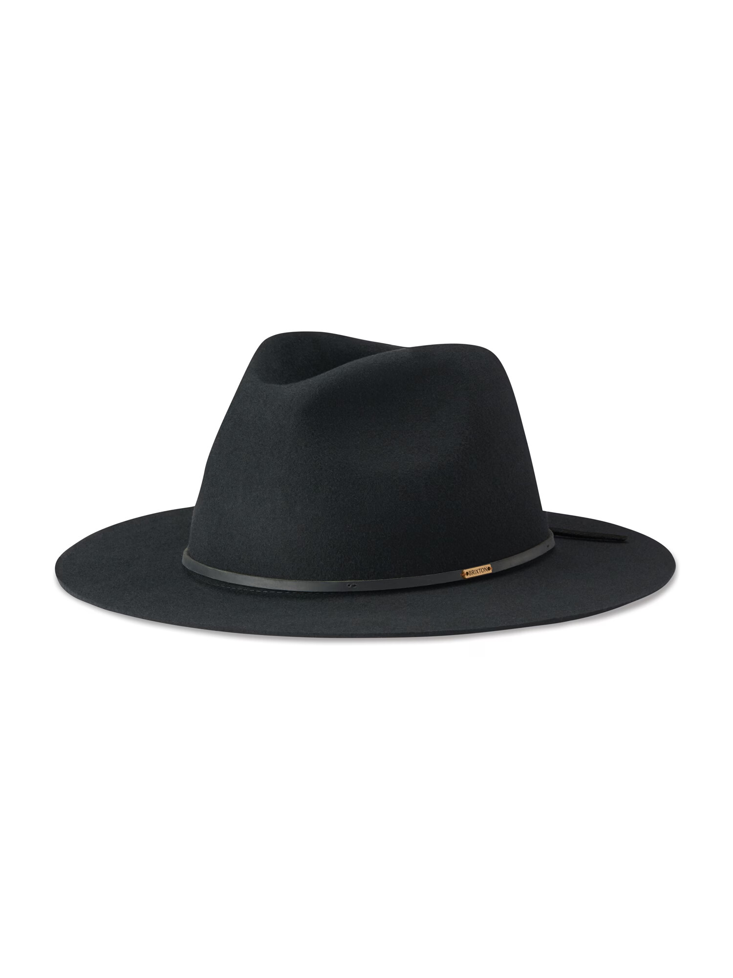 Brixton Pălărie 'WESLEY FEDORA' negru - Pled.ro