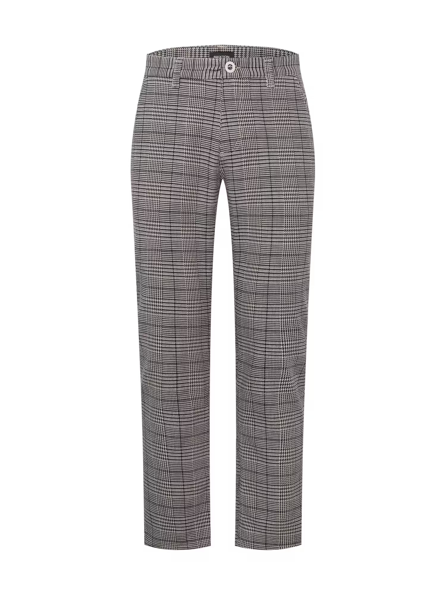 Brixton Pantaloni eleganți gri / alb - Pled.ro