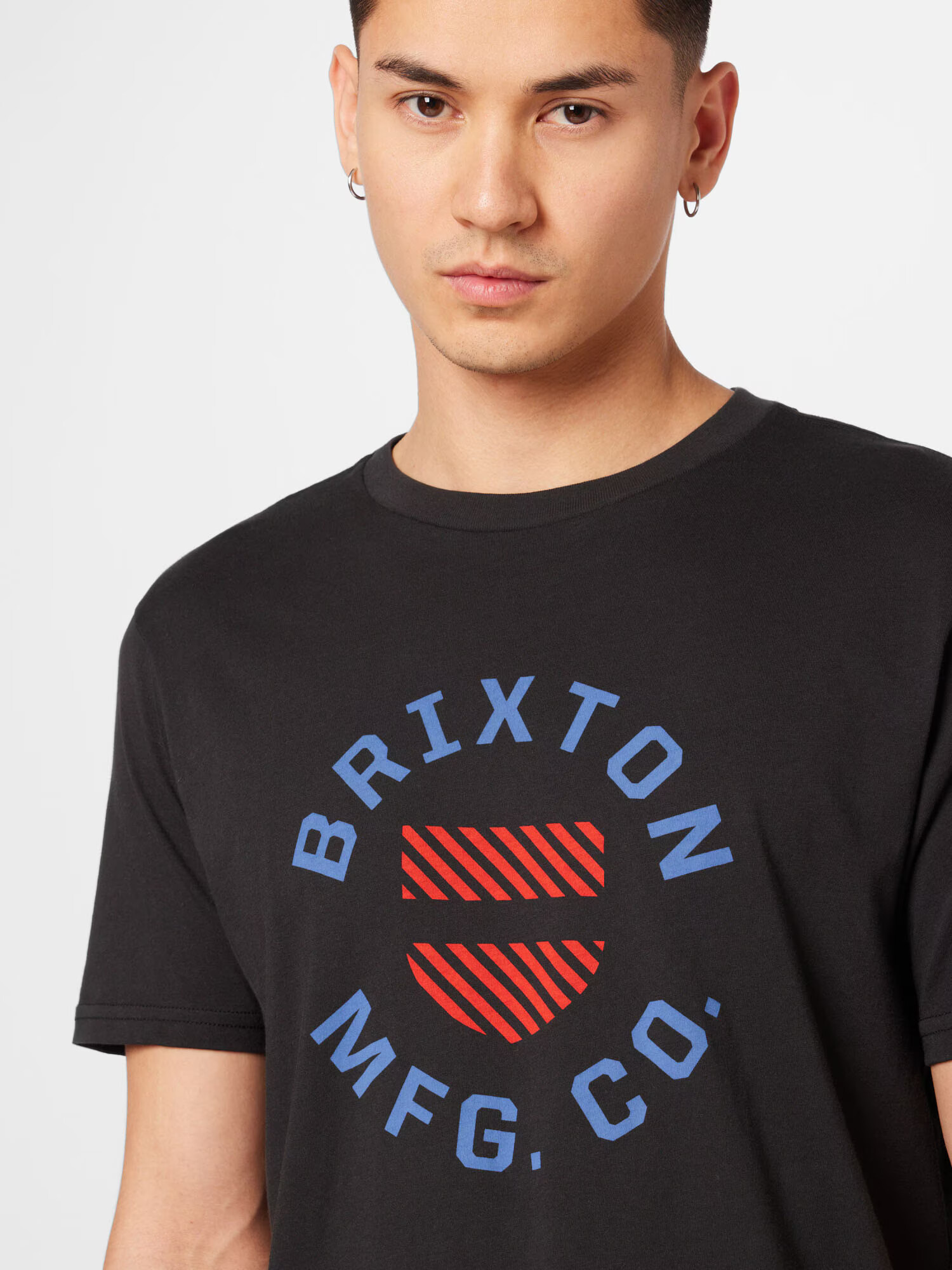 Brixton Tricou albastru marin / roșu burgundy / negru - Pled.ro