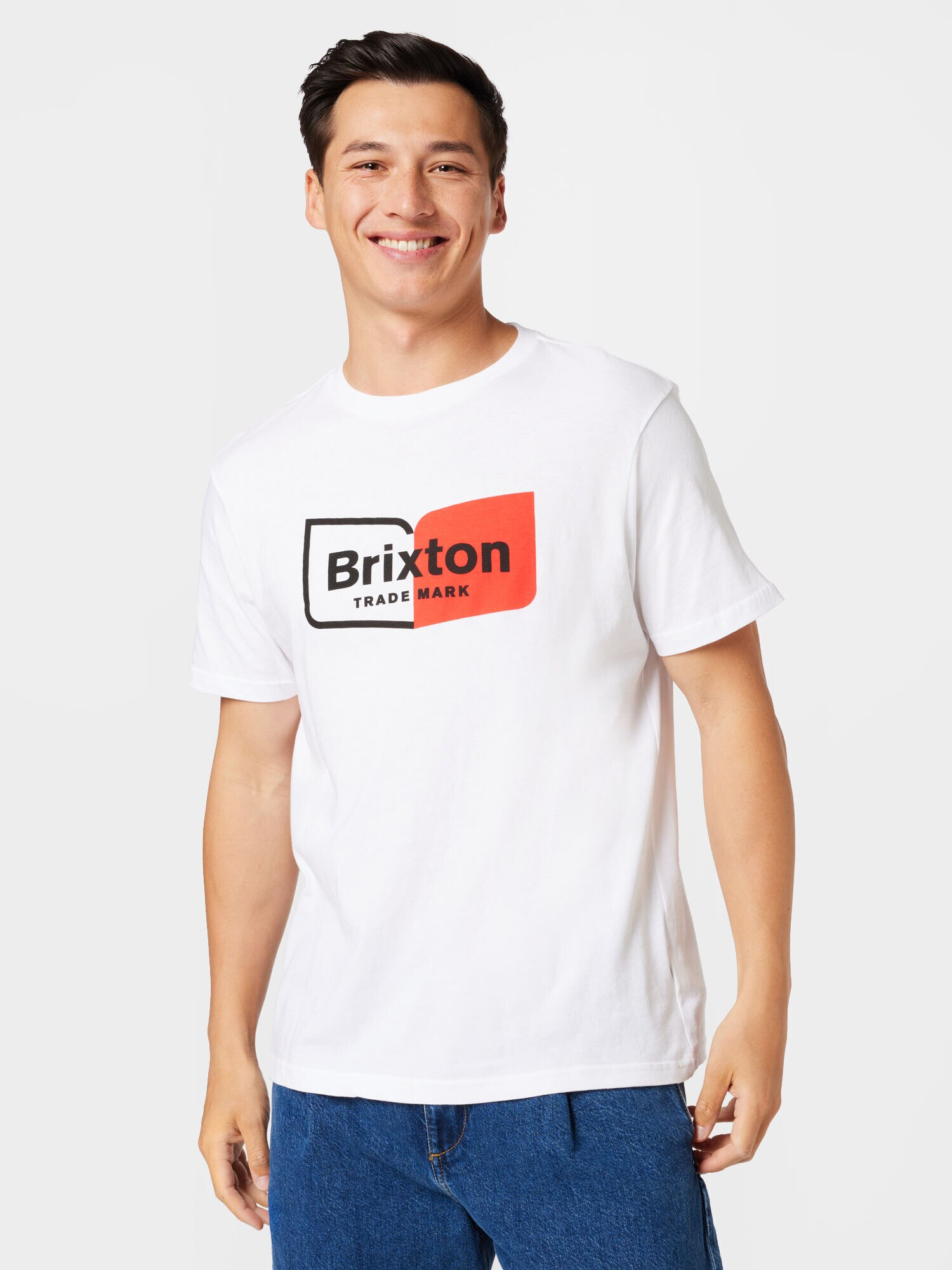 Brixton Tricou 'CHAPTER' roșu / negru / alb - Pled.ro