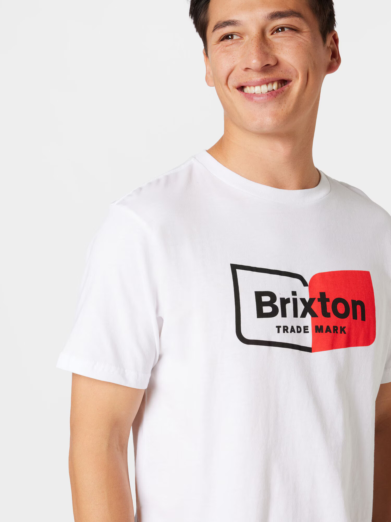 Brixton Tricou 'CHAPTER' roșu / negru / alb - Pled.ro