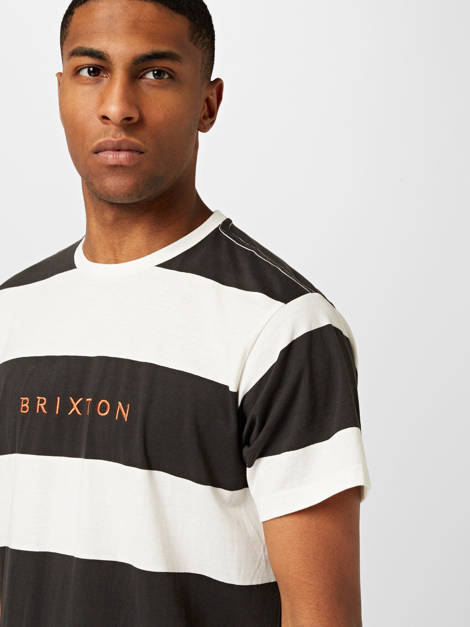 Brixton Tricou 'HILT ALPHA' galben auriu / negru / alb murdar - Pled.ro