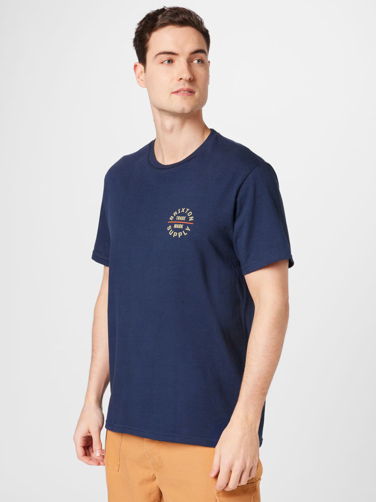 Brixton Tricou 'OATH' bleumarin / gri piatră / portocaliu - Pled.ro