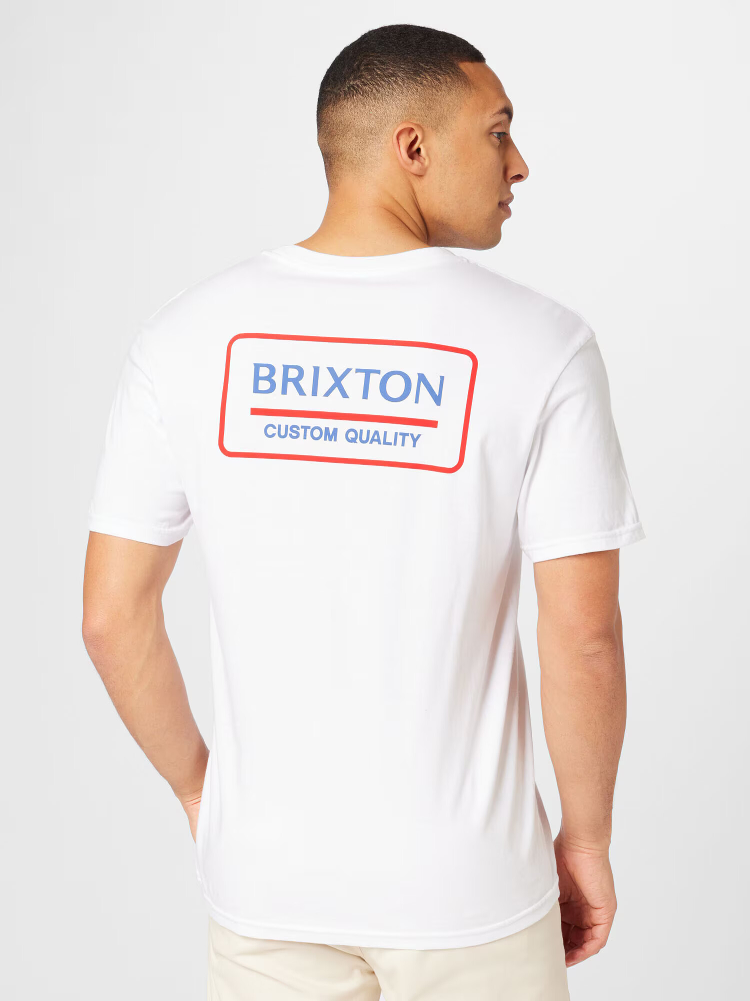 Brixton Tricou 'PALMER PROPER' roșu carmin / negru / alb - Pled.ro