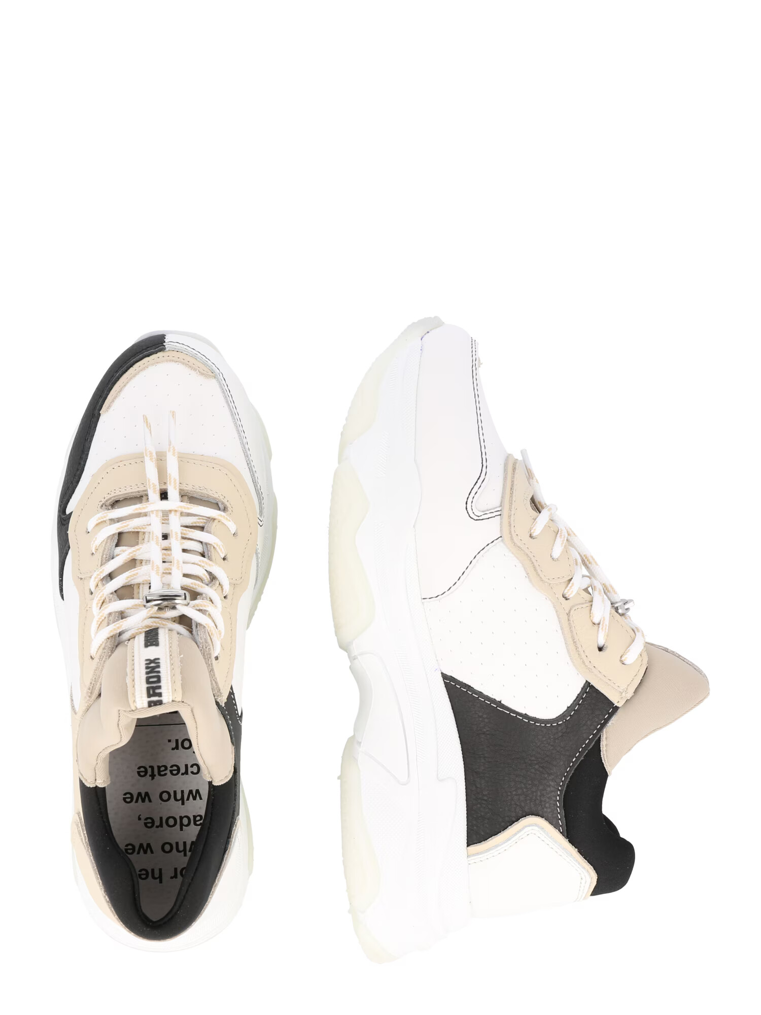 BRONX Sneaker low nisipiu / negru / alb - Pled.ro