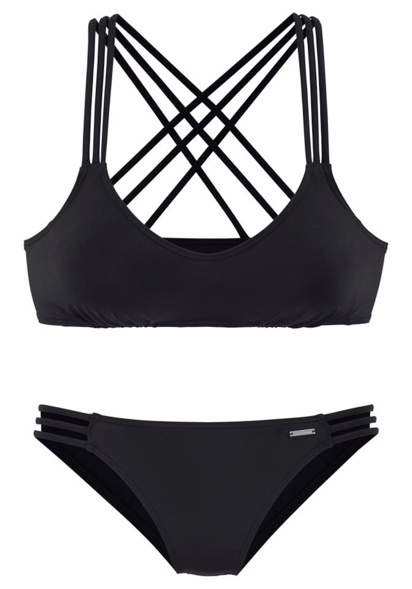 BRUNO BANANI Costum de baie două piese negru - Pled.ro