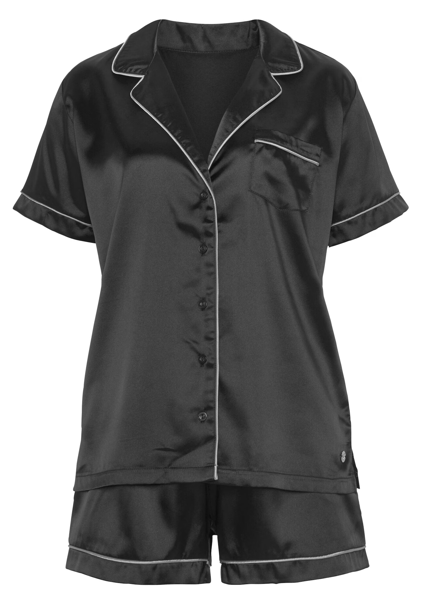 BRUNO BANANI Pijama gri deschis / negru - Pled.ro