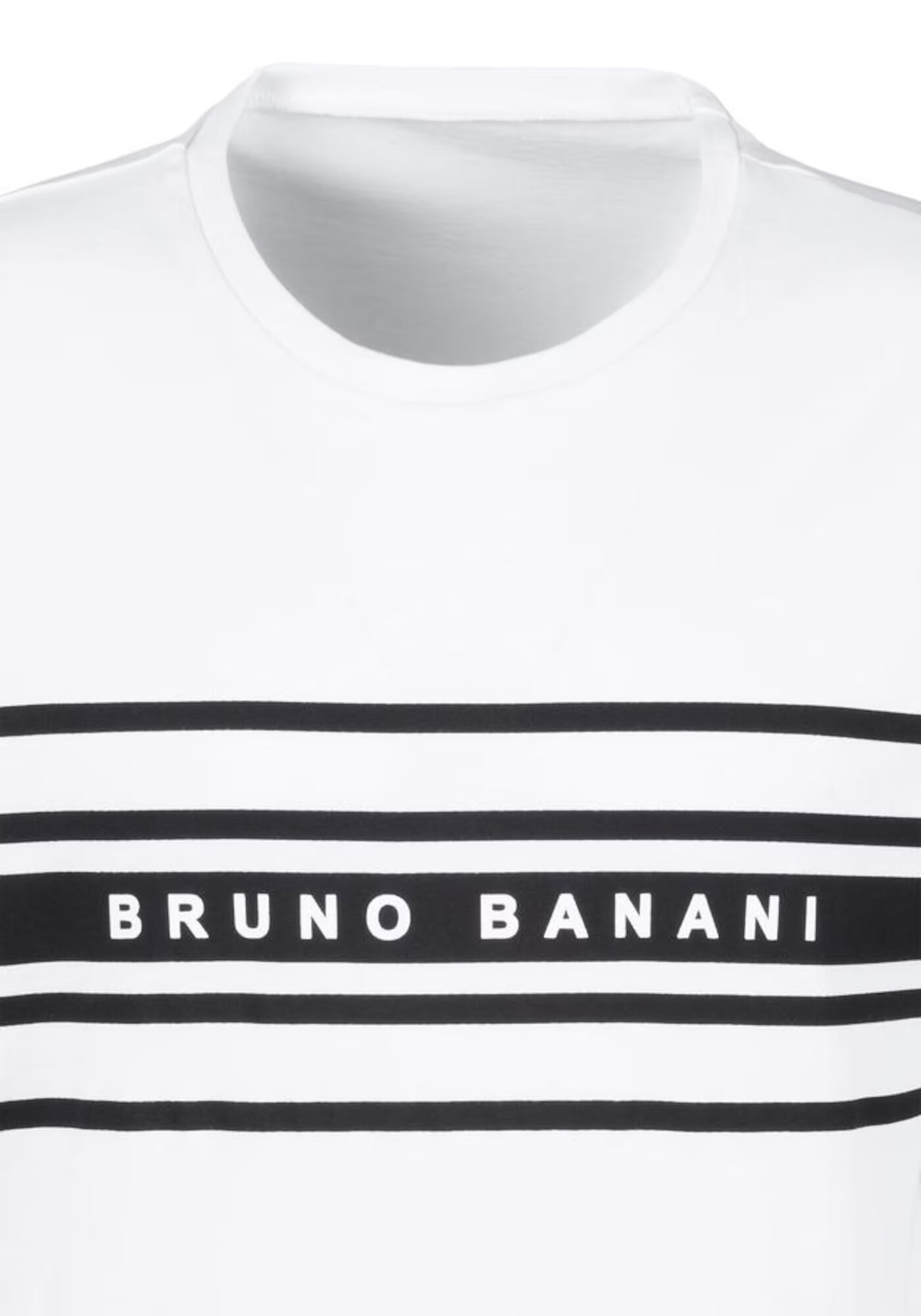 BRUNO BANANI Pijama scurtă negru / alb - Pled.ro