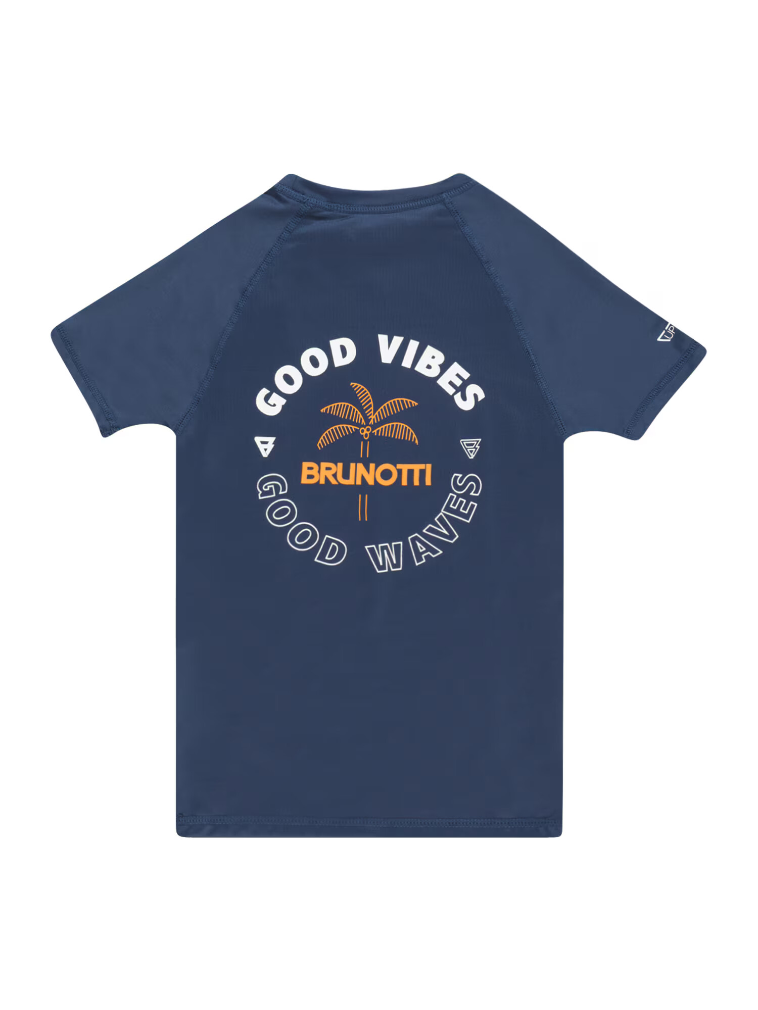 Brunotti Kids Tricou funcțional albastru marin / portocaliu / alb - Pled.ro