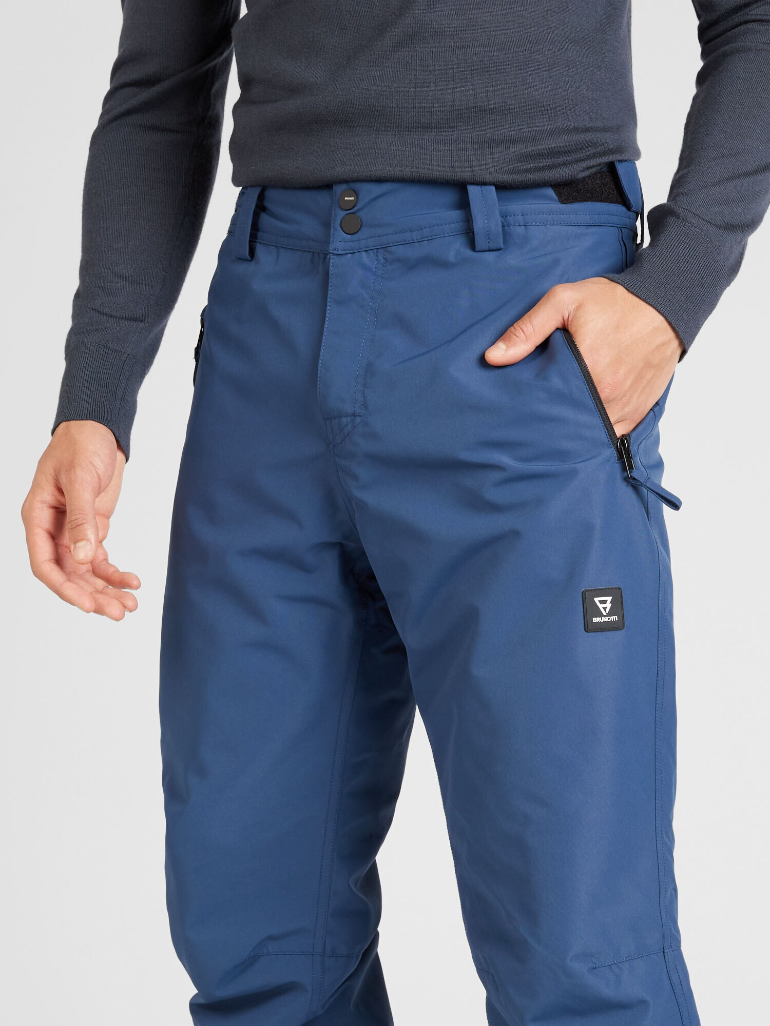 BRUNOTTI Pantaloni outdoor 'Footrail' albastru / negru / alb - Pled.ro