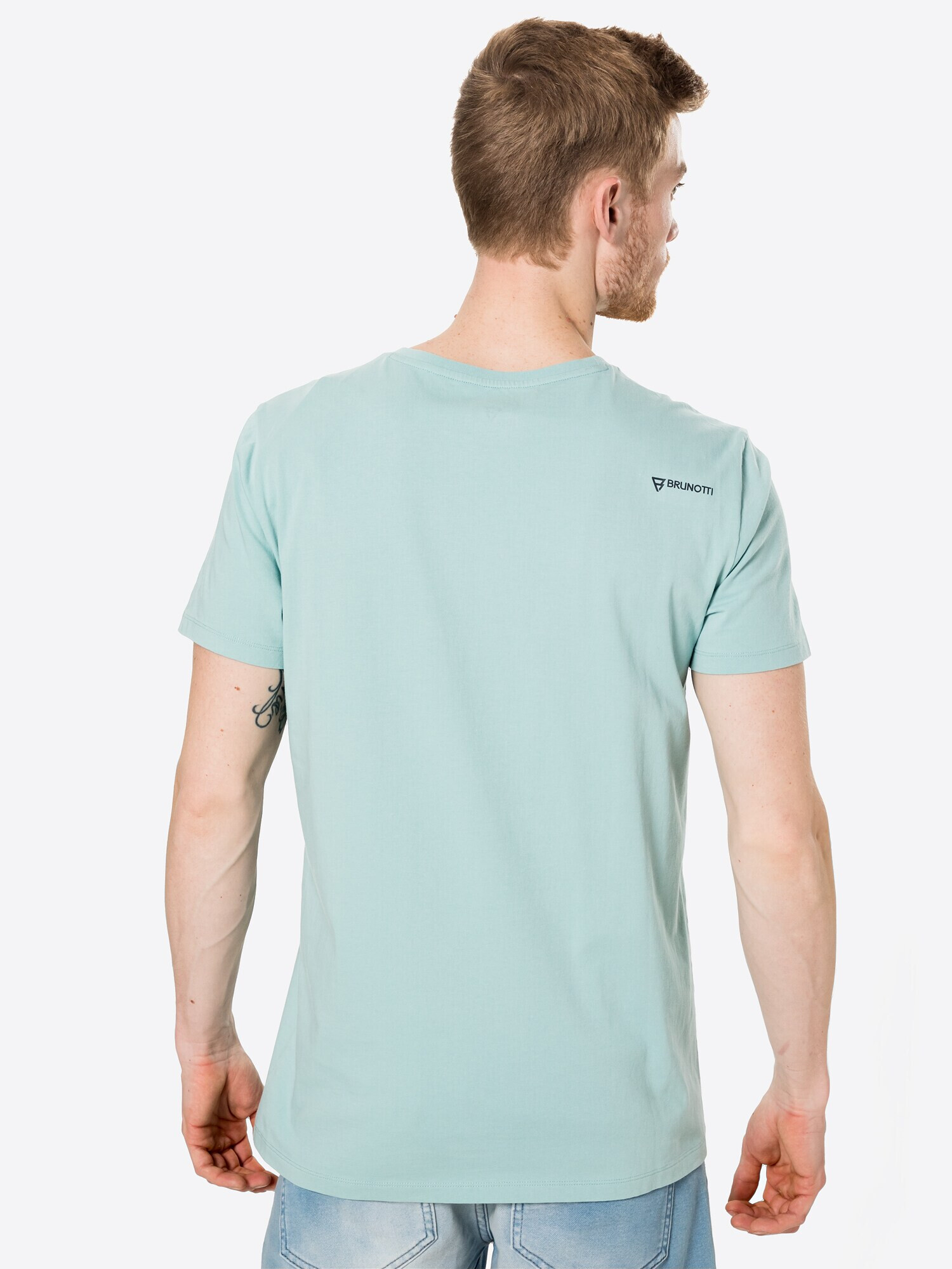 BRUNOTTI Tricou funcțional 'Tim' turcoaz / albastru noapte / verde deschis / roz deschis - Pled.ro