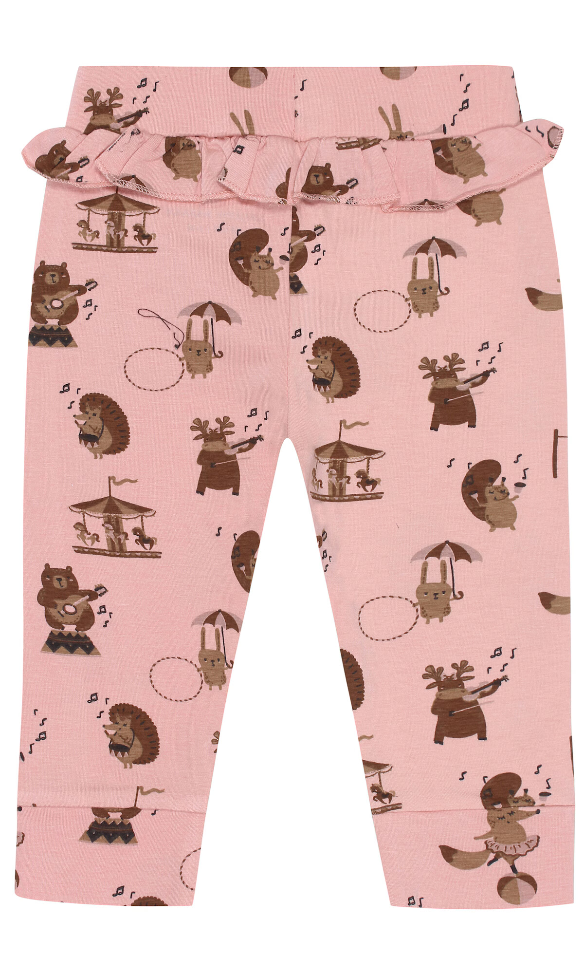 Bruuns Bazaar Kids Leggings maro / maro deschis / roz pal - Pled.ro