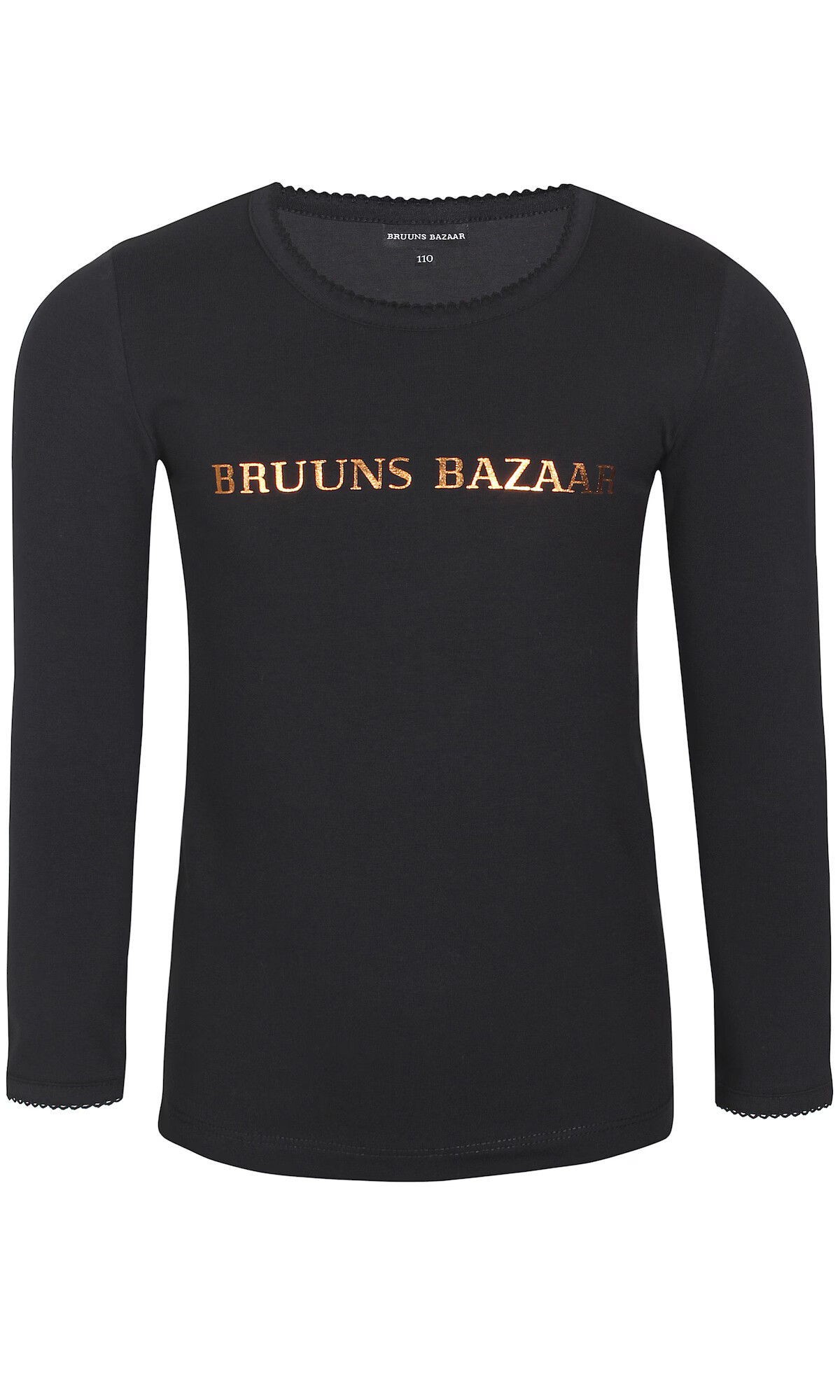 Bruuns Bazaar Kids Tricou 'Marie Louise' auriu / negru - Pled.ro