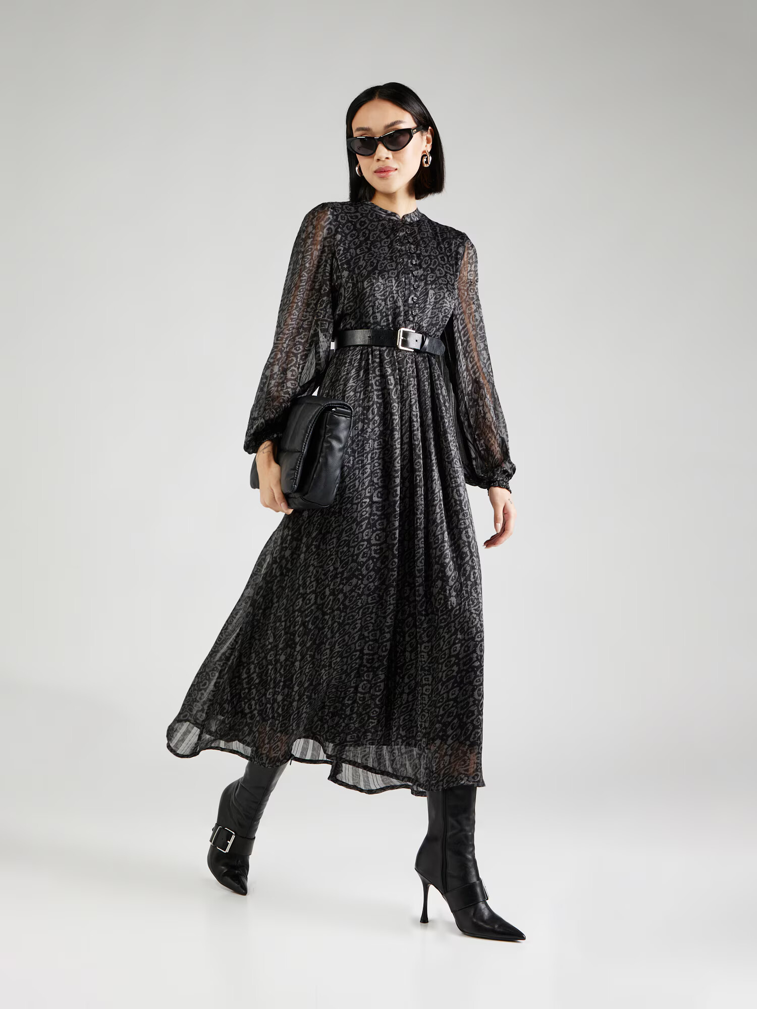 BRUUNS BAZAAR Rochie gri / negru - Pled.ro