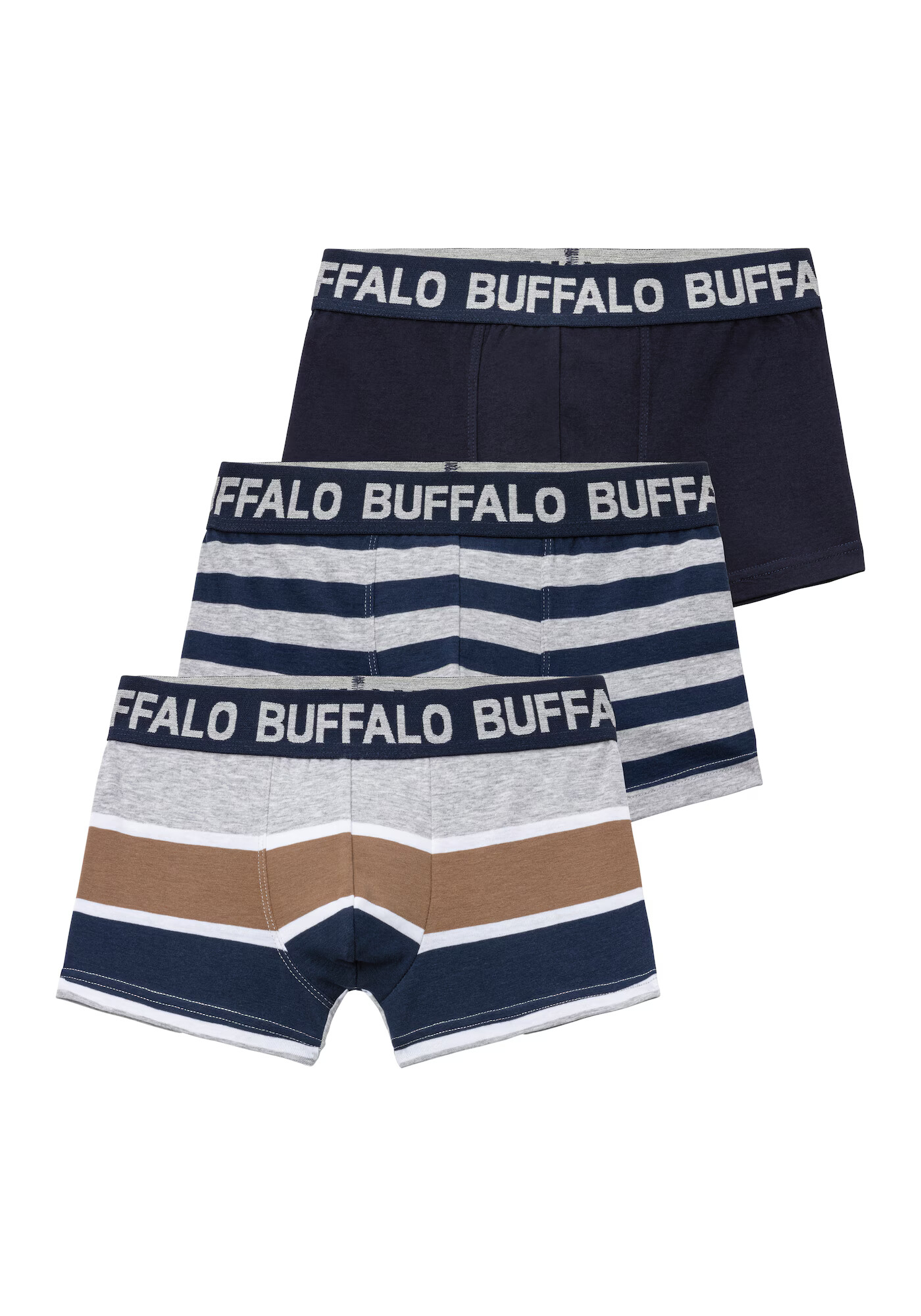 BUFFALO Chiloţi bej / albastru / gri - Pled.ro