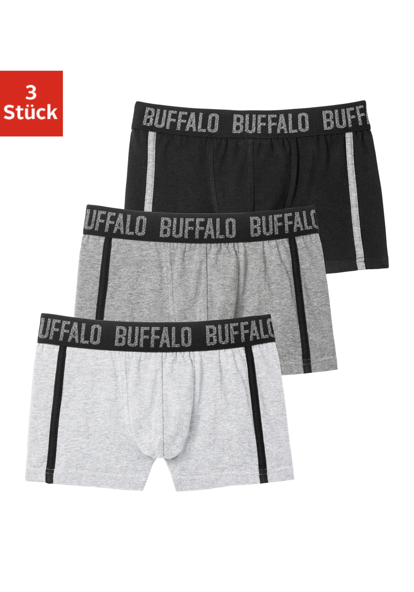 BUFFALO Chiloţi gri / negru - Pled.ro