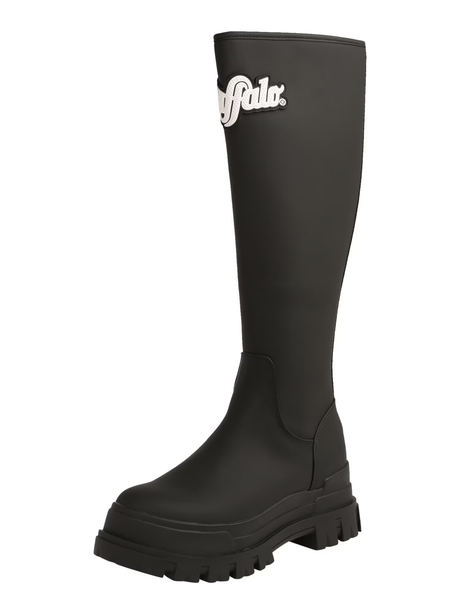 BUFFALO Cizme 'ASPHA RAIN HI' negru / alb - Pled.ro