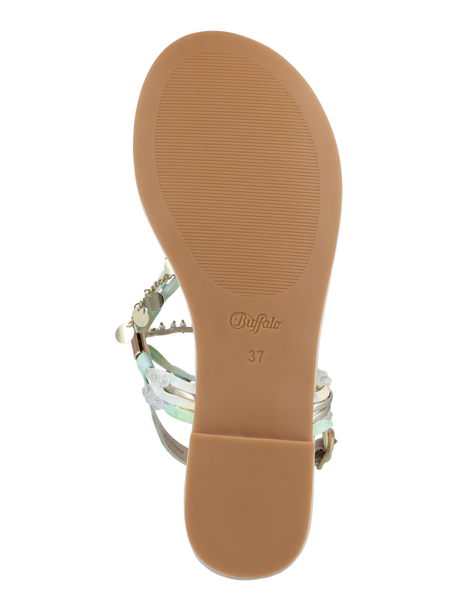 BUFFALO Flip-flops 'CAPRI VACAY' albastru aqua / galben / verde mentă - Pled.ro