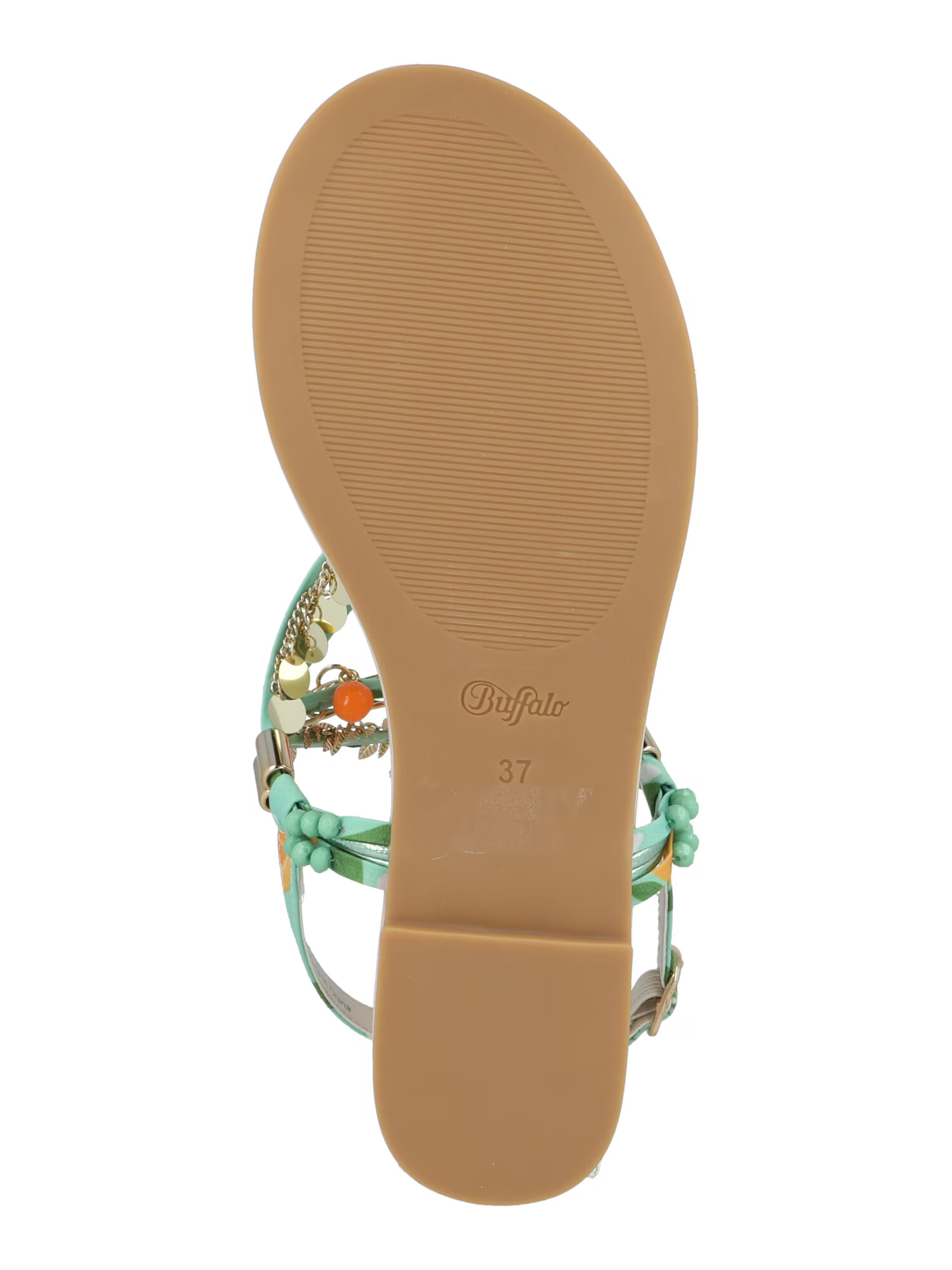 BUFFALO Flip-flops 'CAPRI VACAY' verde jad - Pled.ro