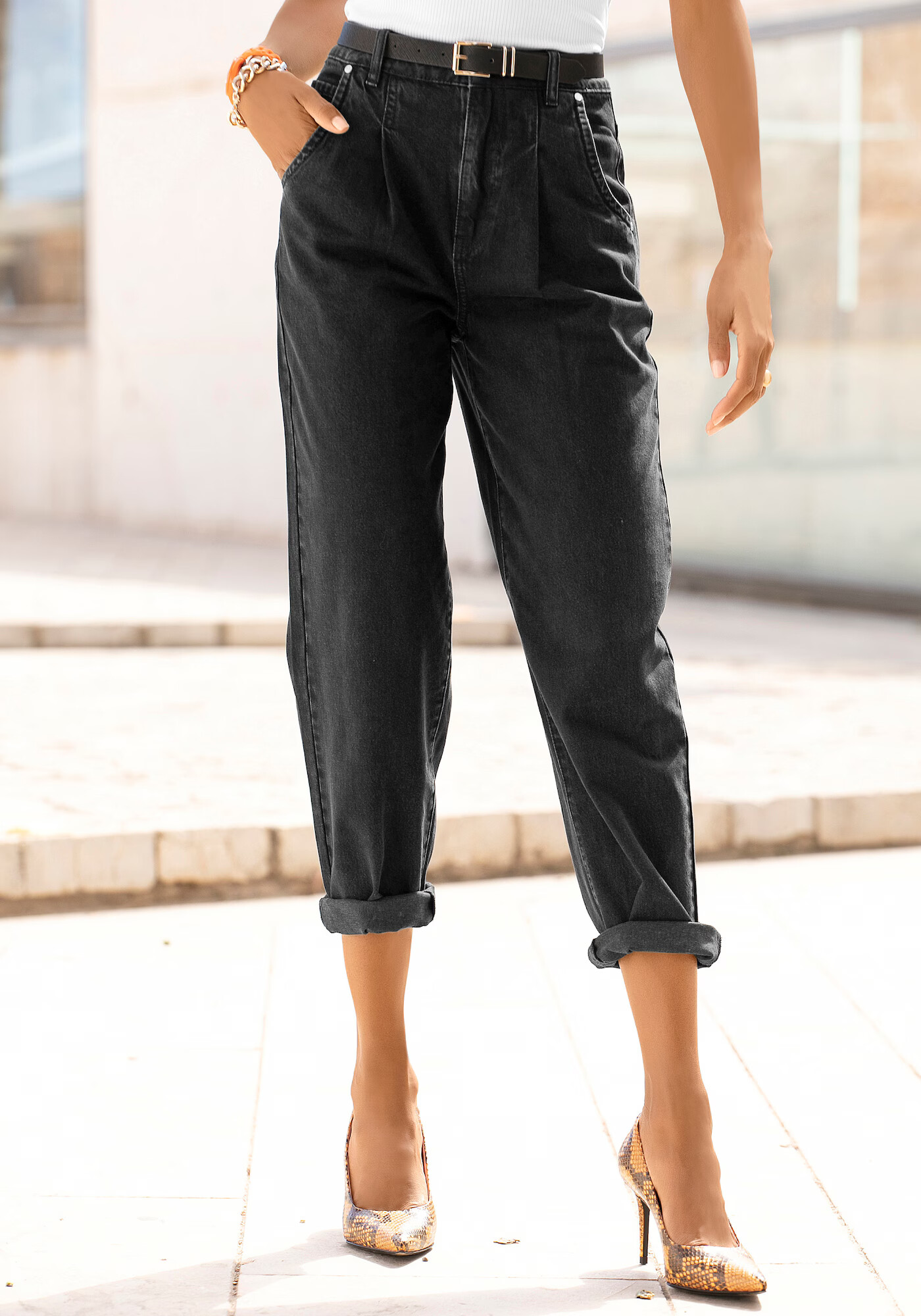 BUFFALO Jeans negru - Pled.ro