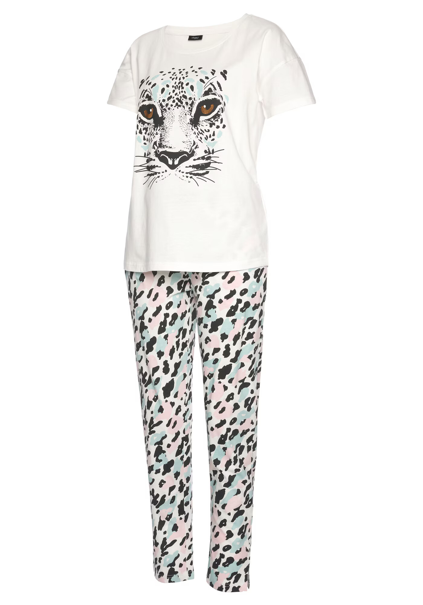 BUFFALO Pijama albastru / roz / negru / alb - Pled.ro