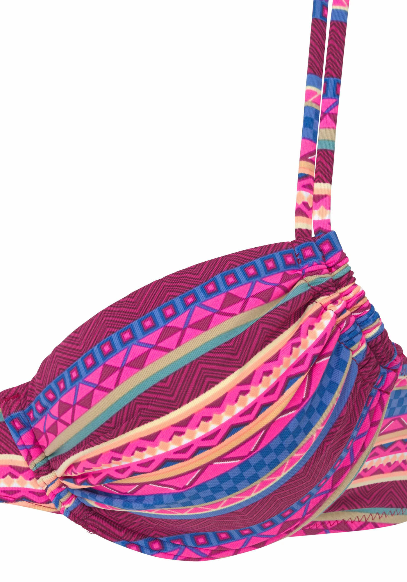 BUFFALO Sutien costum de baie albastru / fucsia / roșu bordeaux - Pled.ro