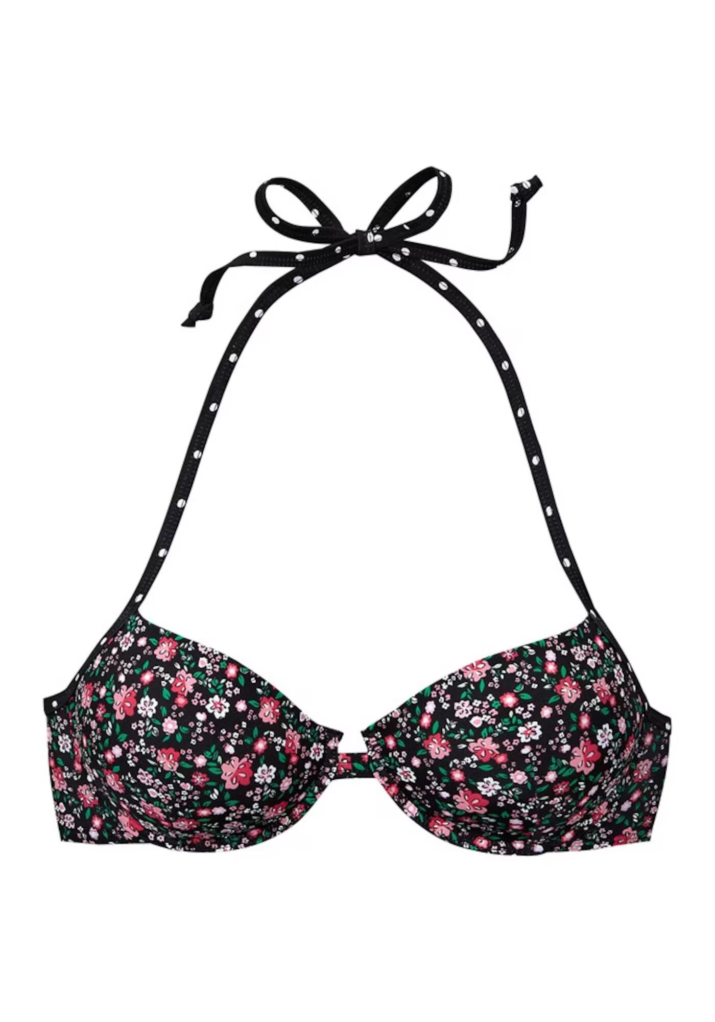 BUFFALO Sutien costum de baie 'Evi' roz / negru - Pled.ro